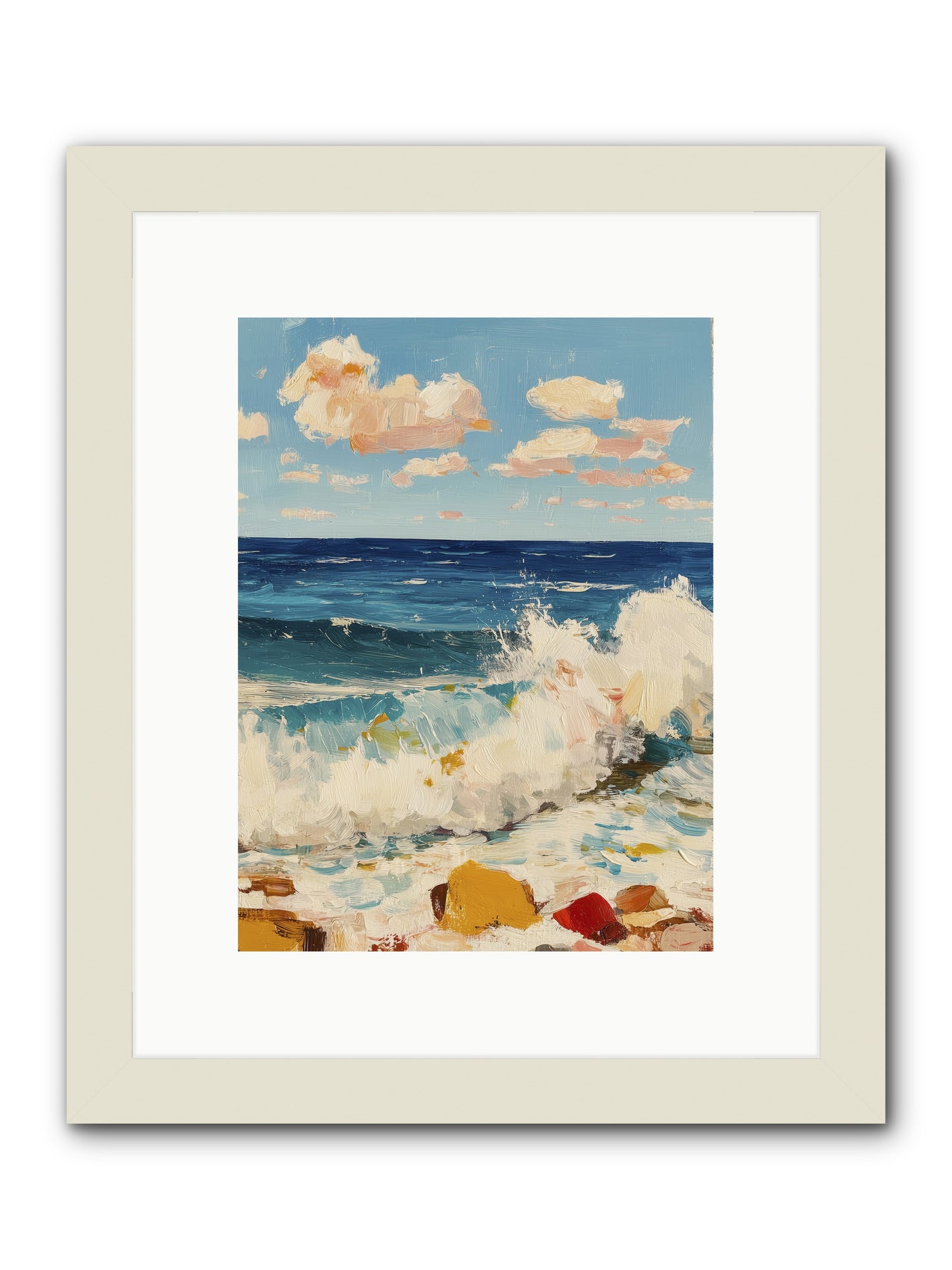Where Worlds Collide -- Framed Print - White 9x12