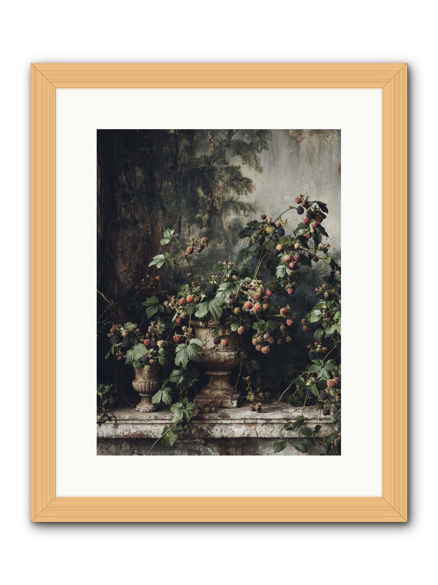 Where Yesterday Lives -- Framed Print - Natural 12x16