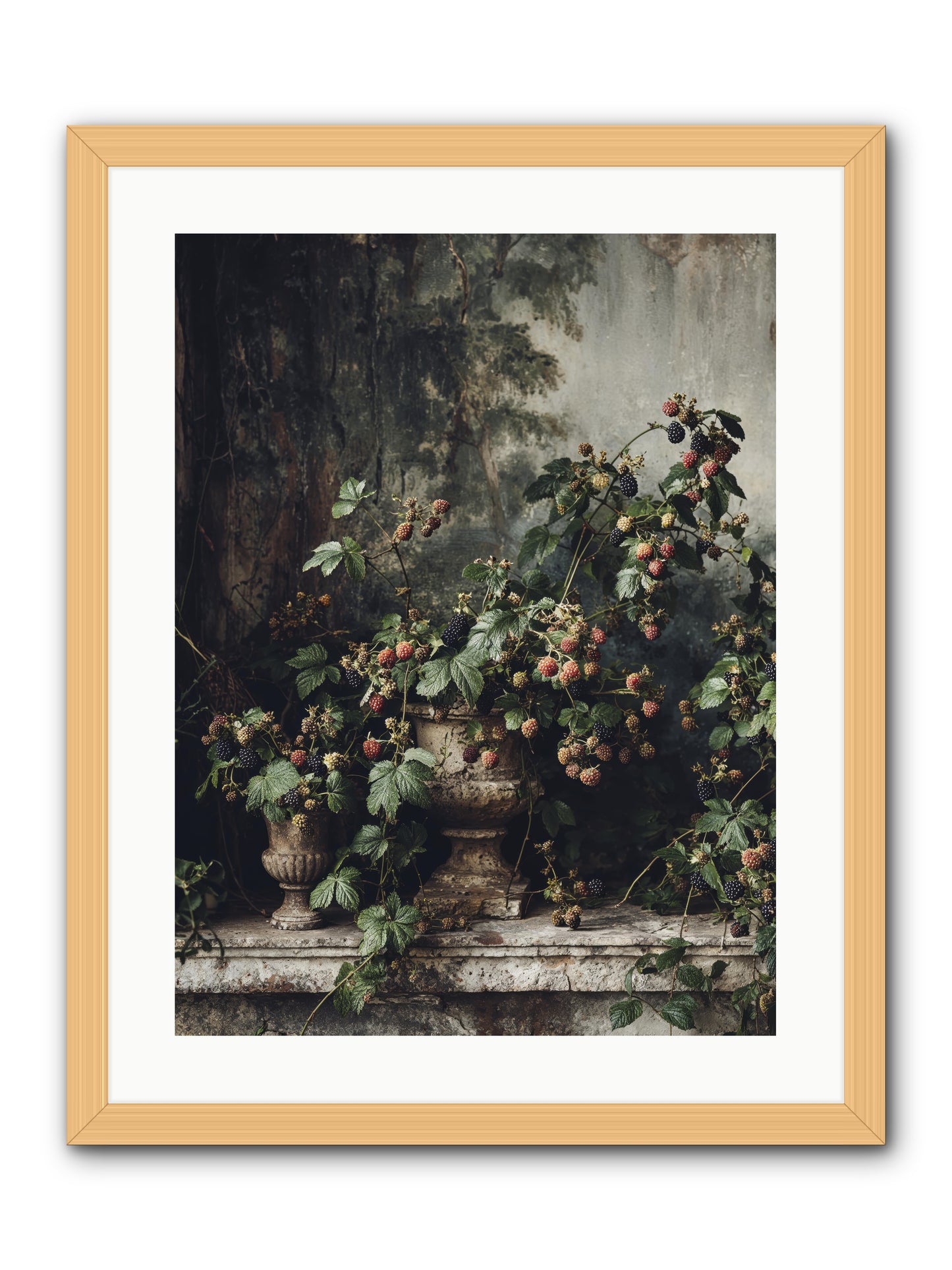 Where Yesterday Lives -- Framed Print - Natural 18x24