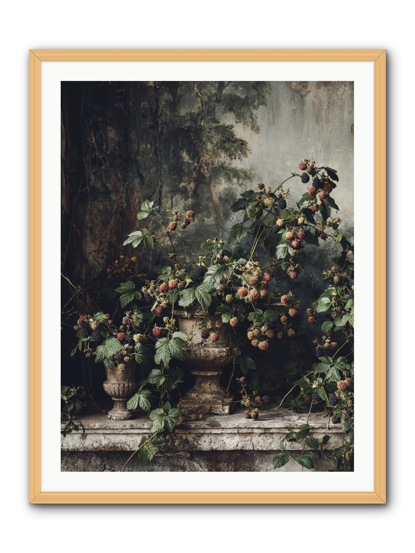 Where Yesterday Lives -- Framed Print - Natural 30x40