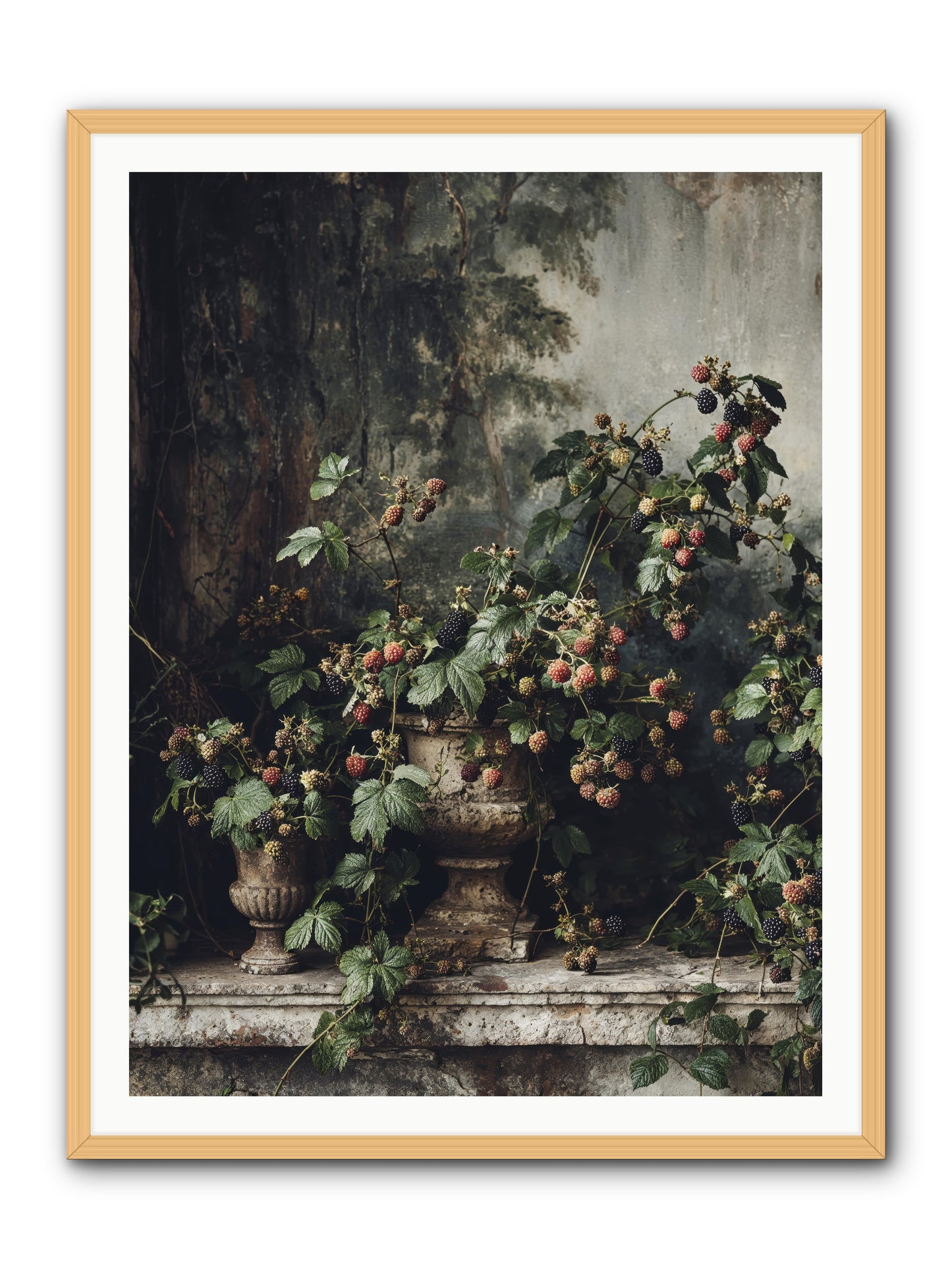 Where Yesterday Lives -- Framed Print - Natural 36x48