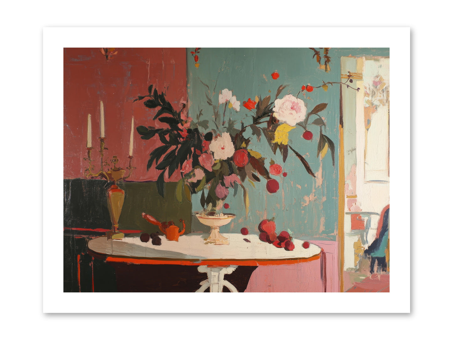Where blossoms linger -- Loose Canvas Print 16x12