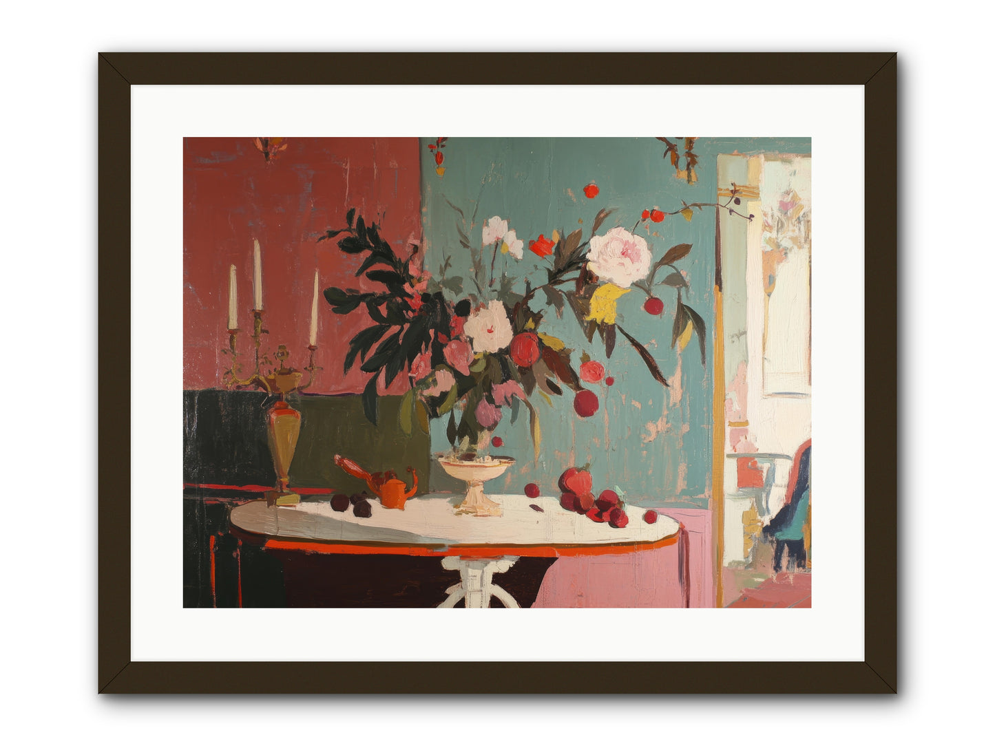 Where blossoms linger -- Framed Print - Black 24x18