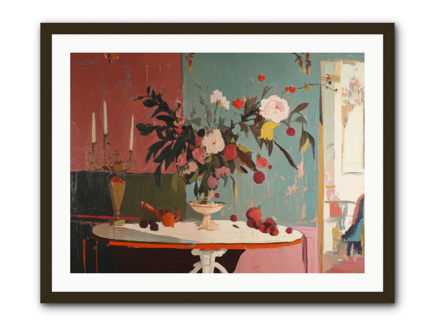 Where blossoms linger -- Framed Print - Black 32x24