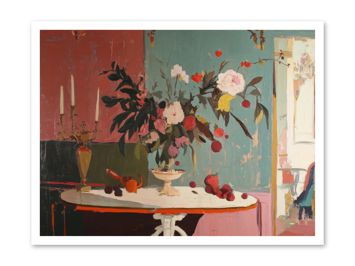 Where blossoms linger -- Loose Canvas Print 32x24