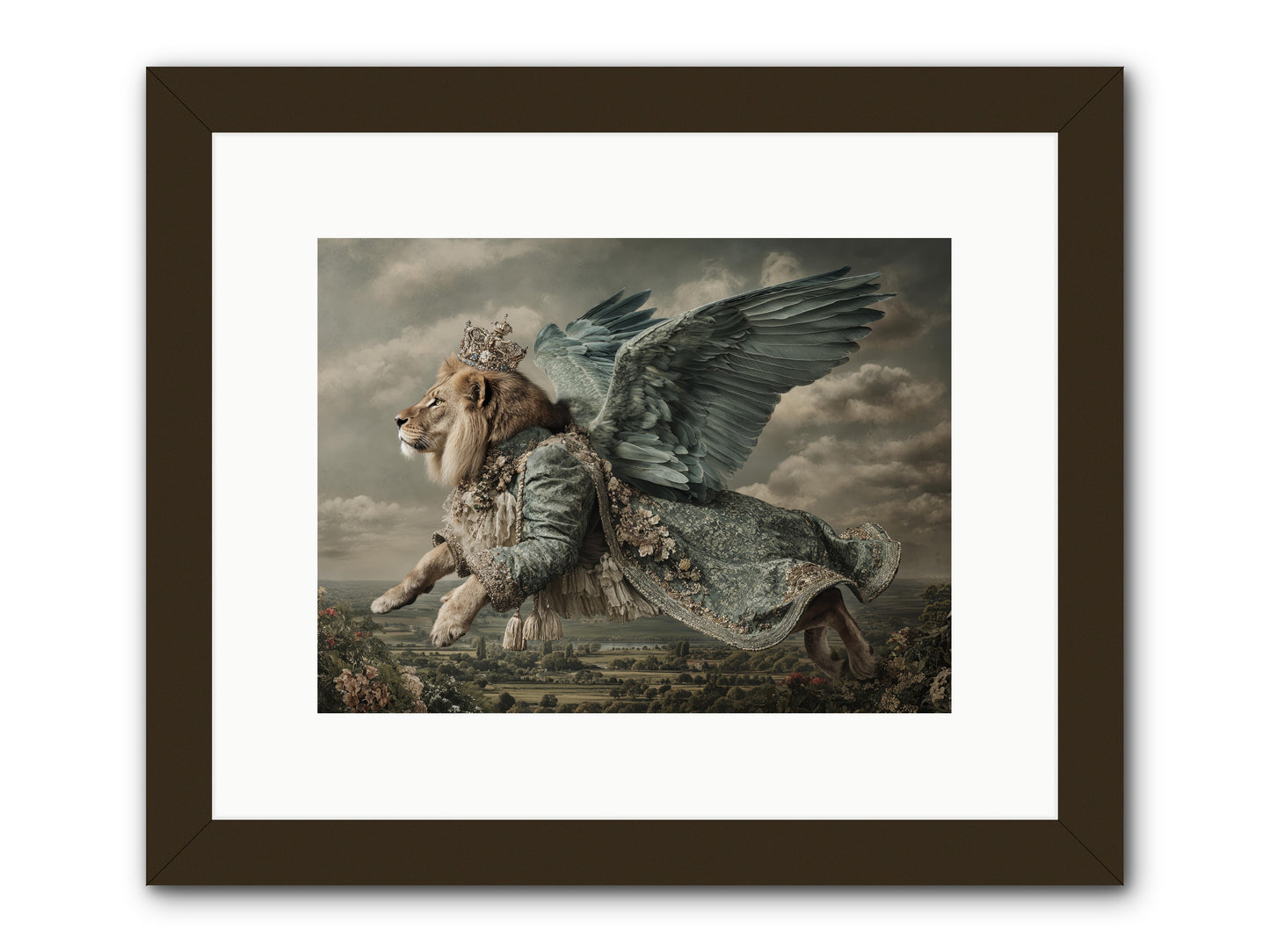Where the Clouds Remember -- Framed Print - Black 12x9