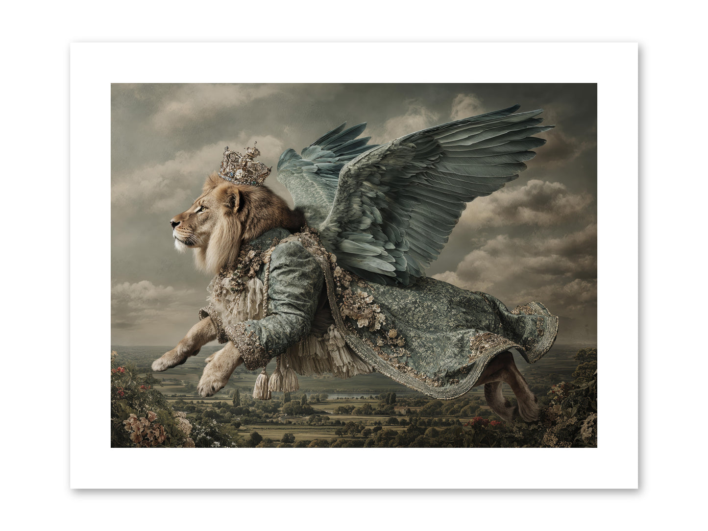 Where the Clouds Remember -- Paper Print 12x9
