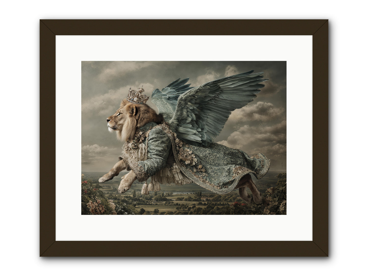 Where the Clouds Remember -- Framed Print - Black 16x12