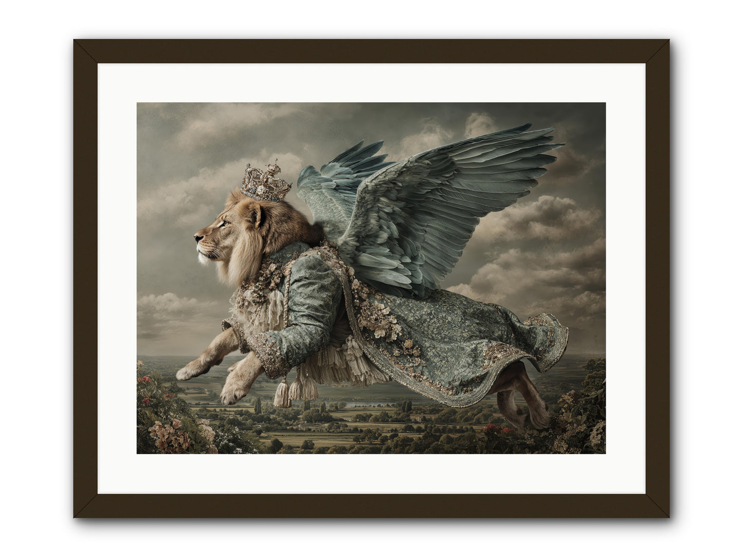 Where the Clouds Remember -- Framed Print - Black 24x18