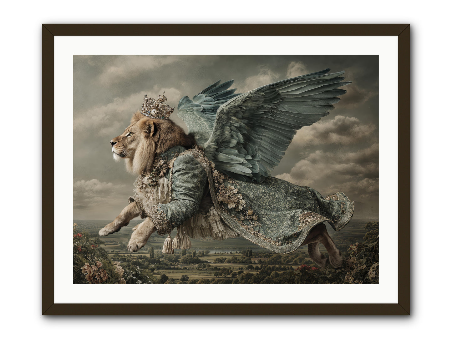 Where the Clouds Remember -- Framed Print - Black 32x24