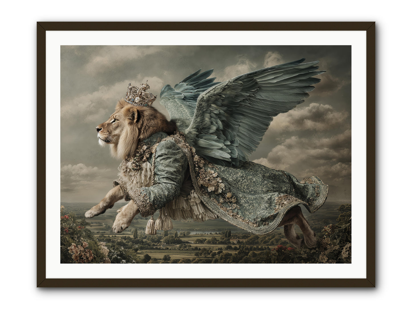 Where the Clouds Remember -- Framed Print - Black 40x30