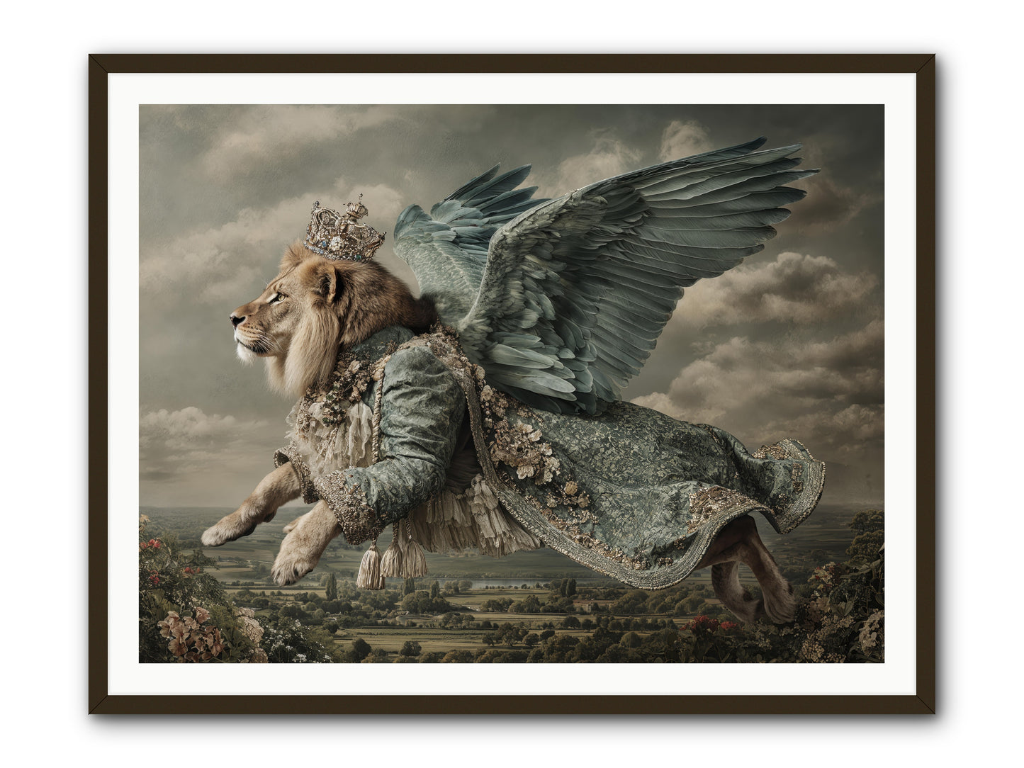 Where the Clouds Remember -- Framed Print - Black 48x36