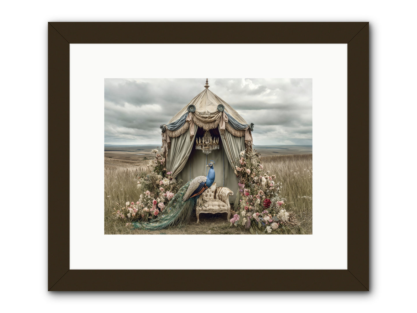 Where the Wild Grew Gentle -- Framed Print - Black 12x9