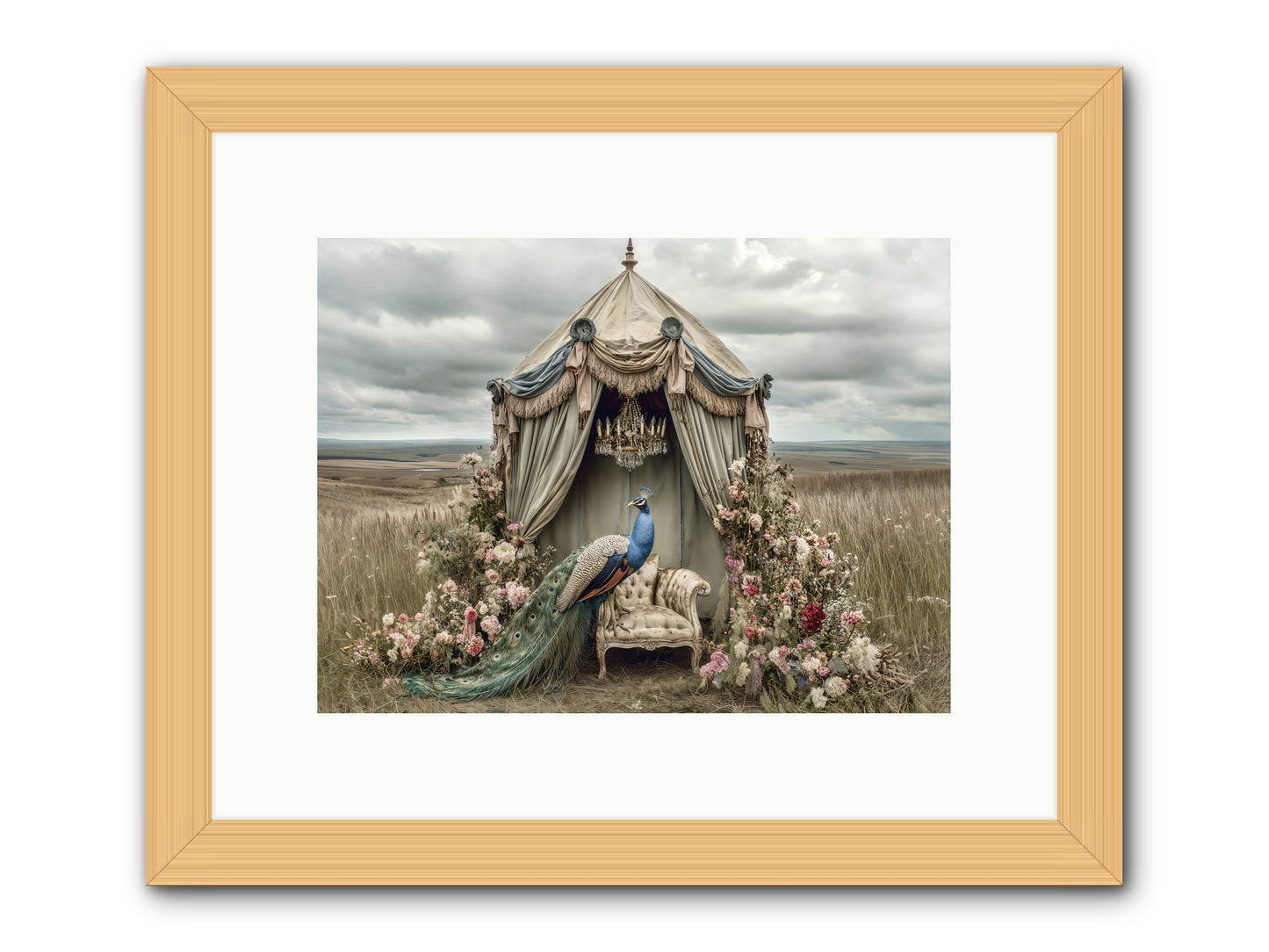 Where the Wild Grew Gentle -- Framed Print - Natural 12x9
