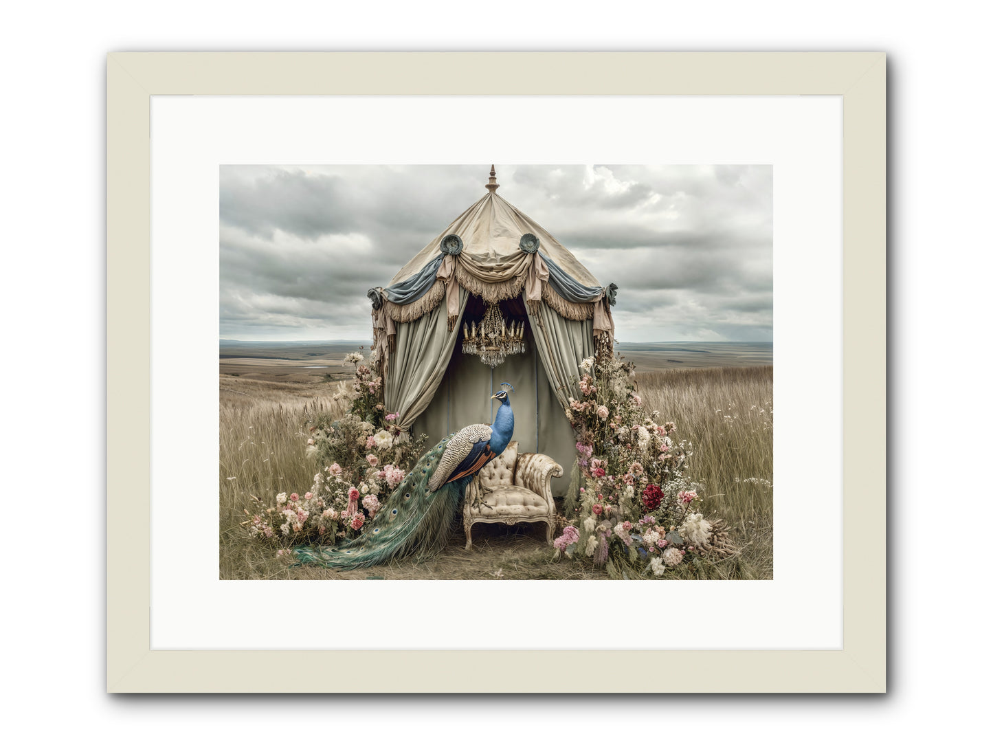 Where the Wild Grew Gentle -- Framed Print - White 16x12