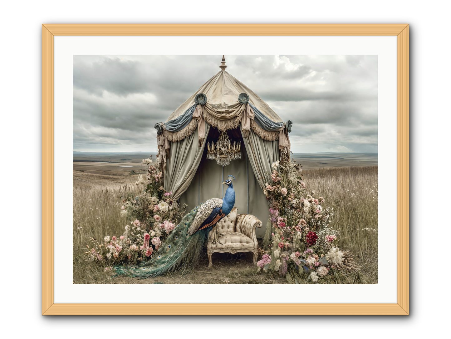 Where the Wild Grew Gentle -- Framed Print - Natural 32x24