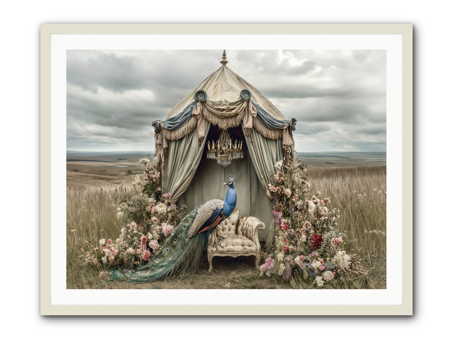 Where the Wild Grew Gentle -- Framed Print - White 40x30