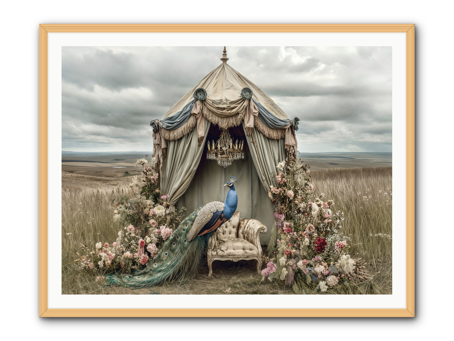 Where the Wild Grew Gentle -- Framed Print - Natural 48x36