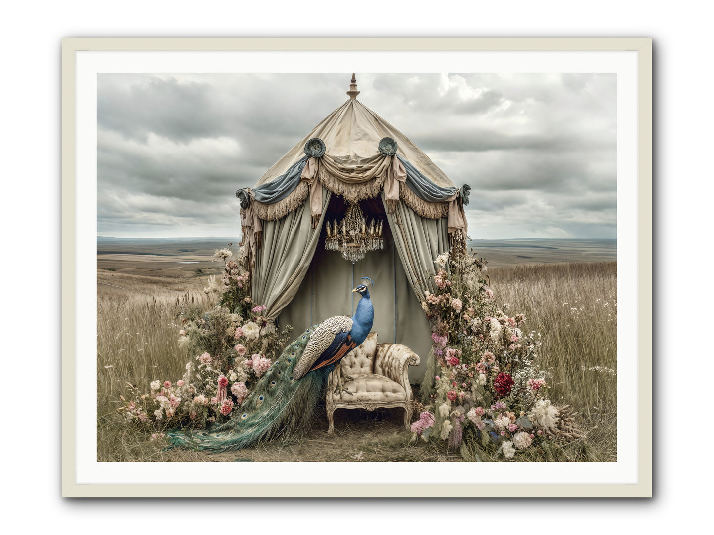 Where the Wild Grew Gentle -- Framed Print - White 48x36