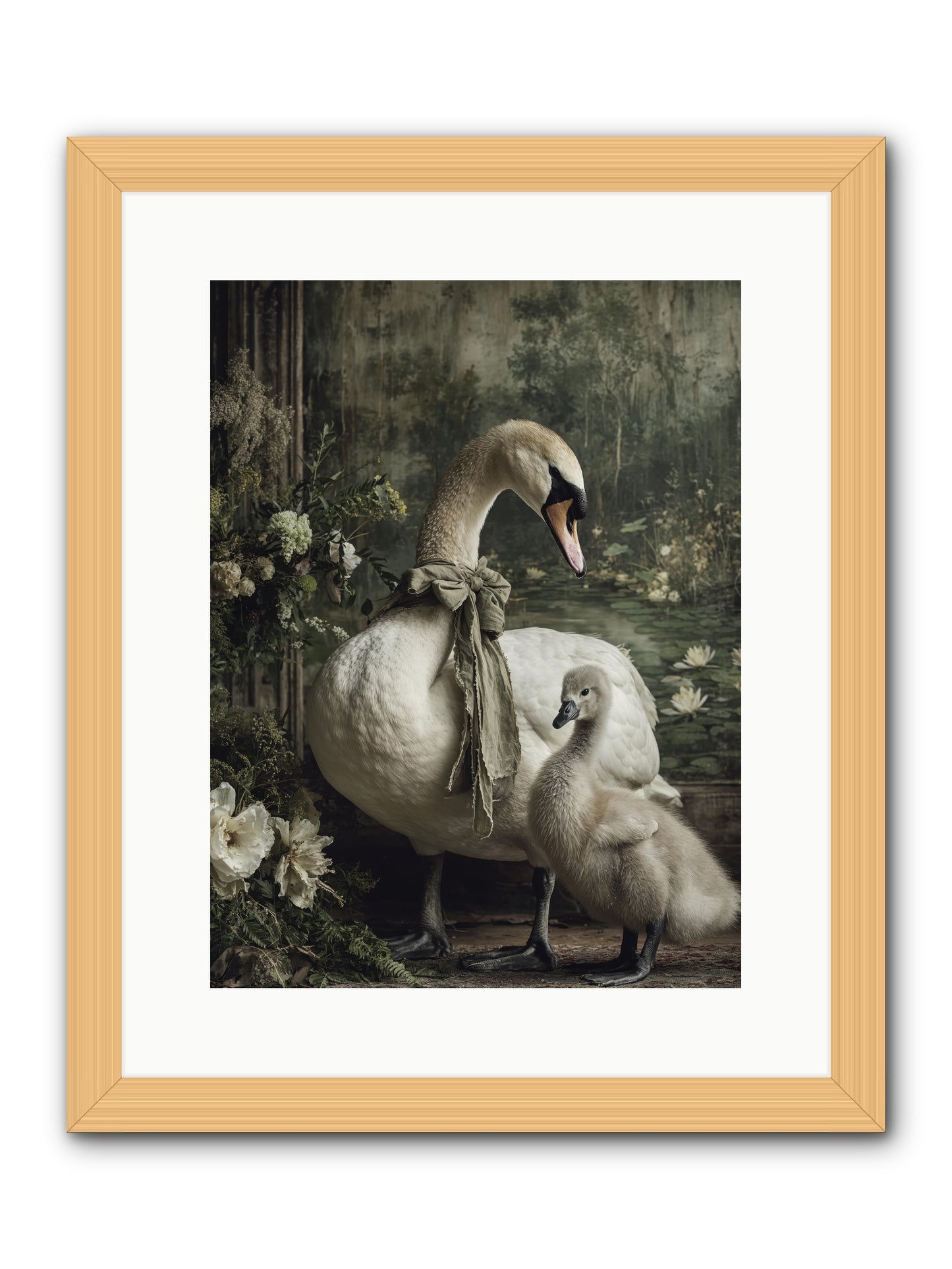 Where whispers live -- Framed Print - Natural 12x16