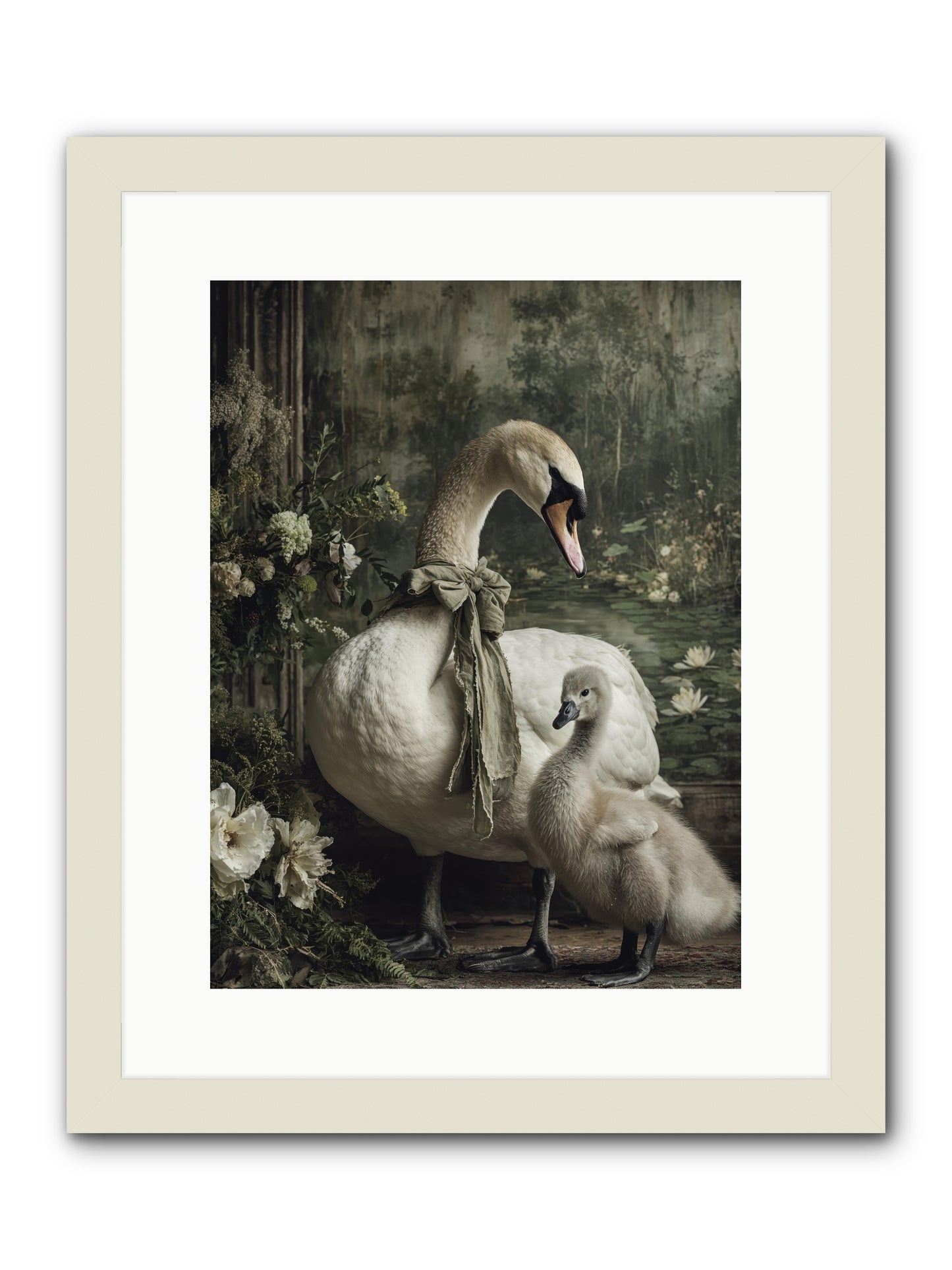 Where whispers live -- Framed Print - White 12x16