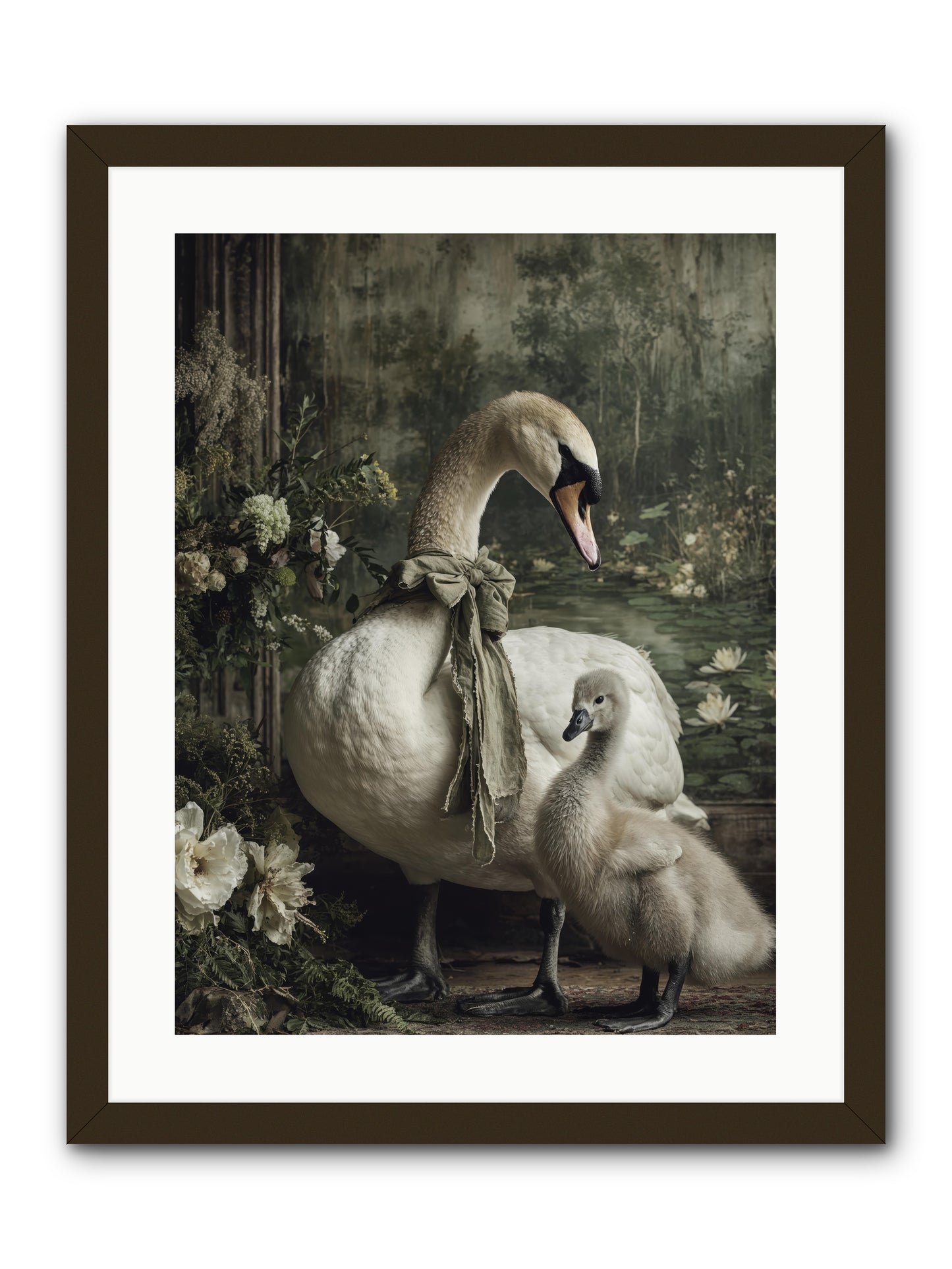 Where whispers live -- Framed Print - Black 18x24