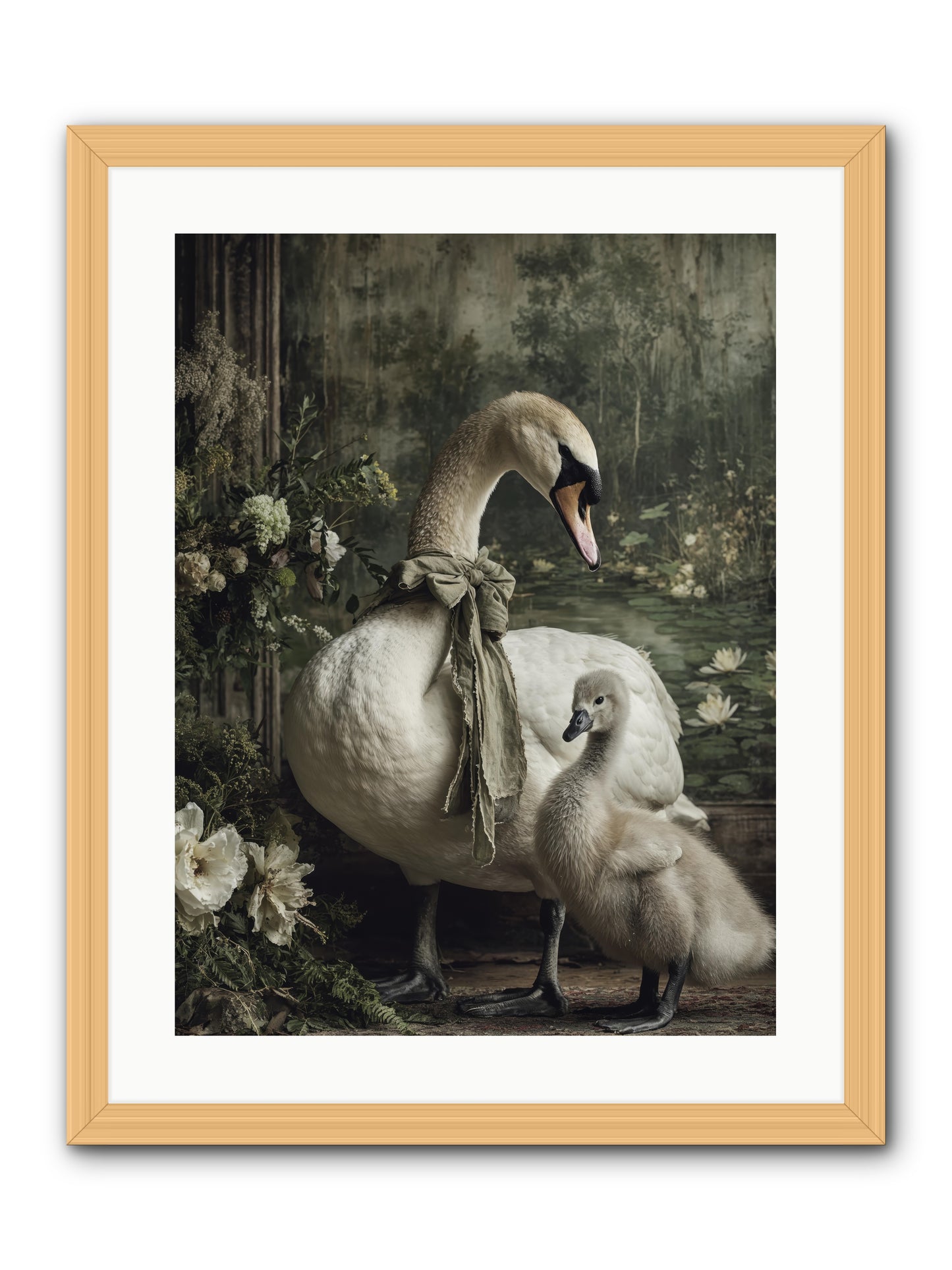 Where whispers live -- Framed Print - Natural 18x24
