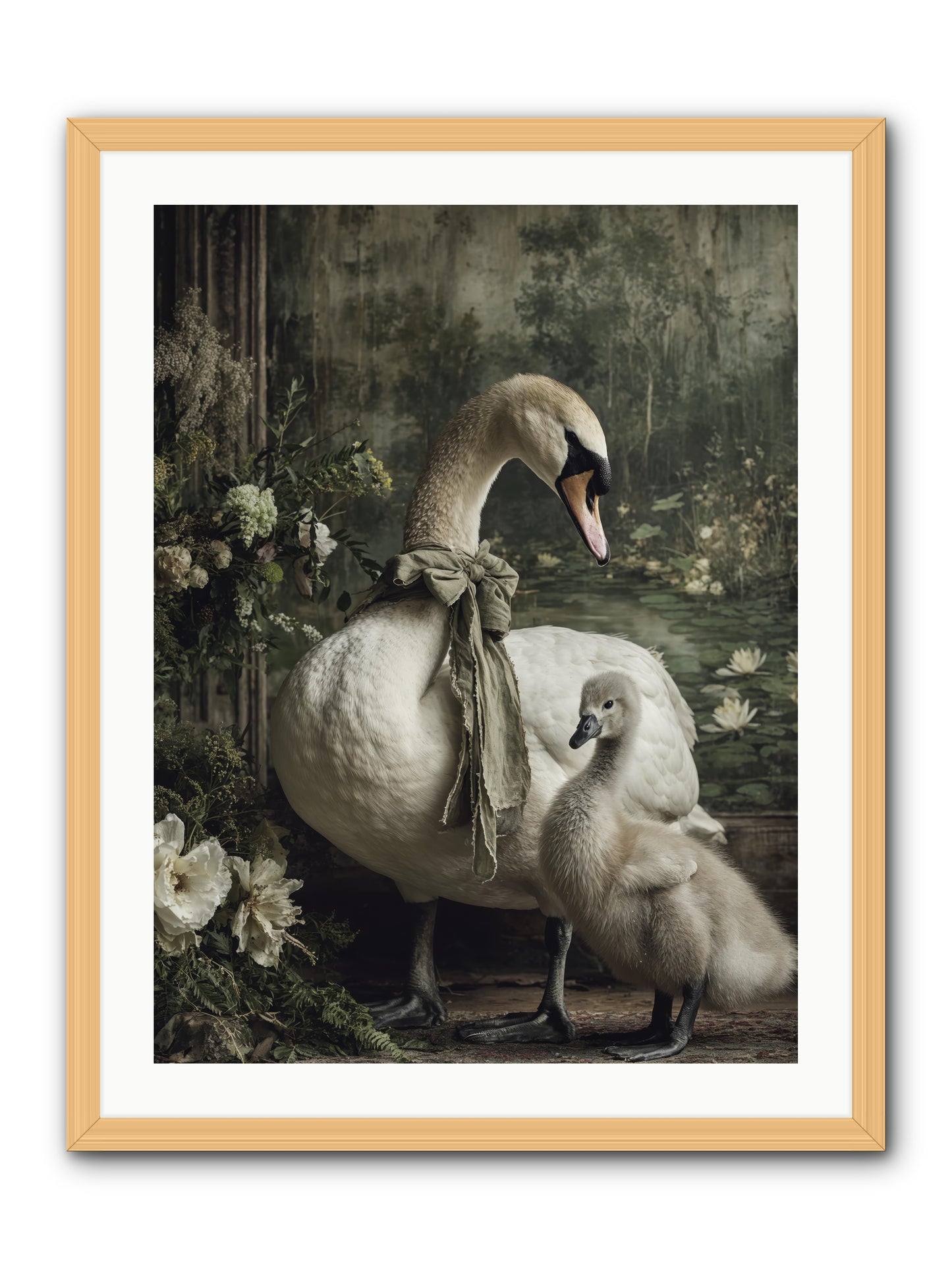 Where whispers live -- Framed Print - Natural 24x32