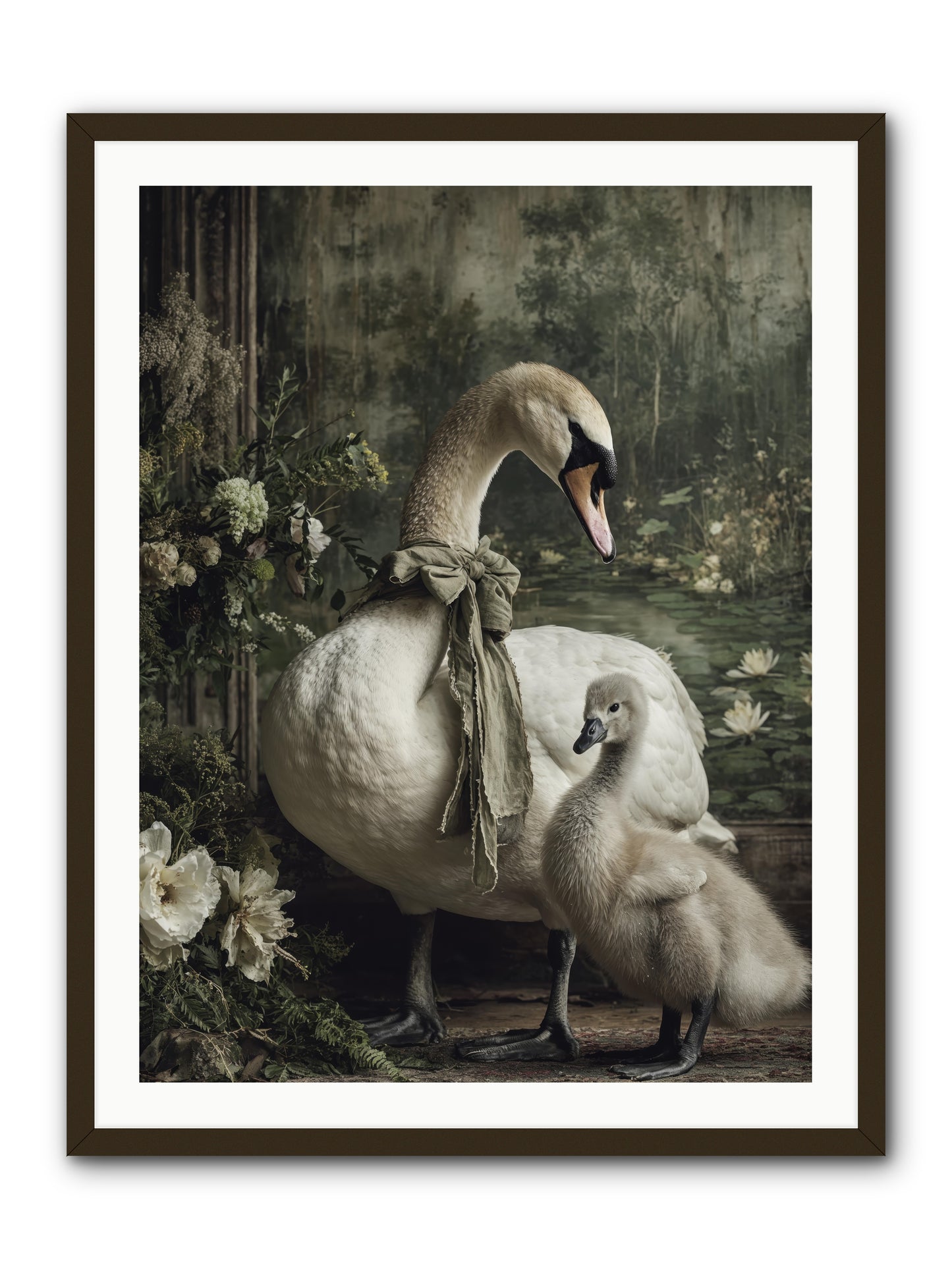 Where whispers live -- Framed Print - Black 30x40