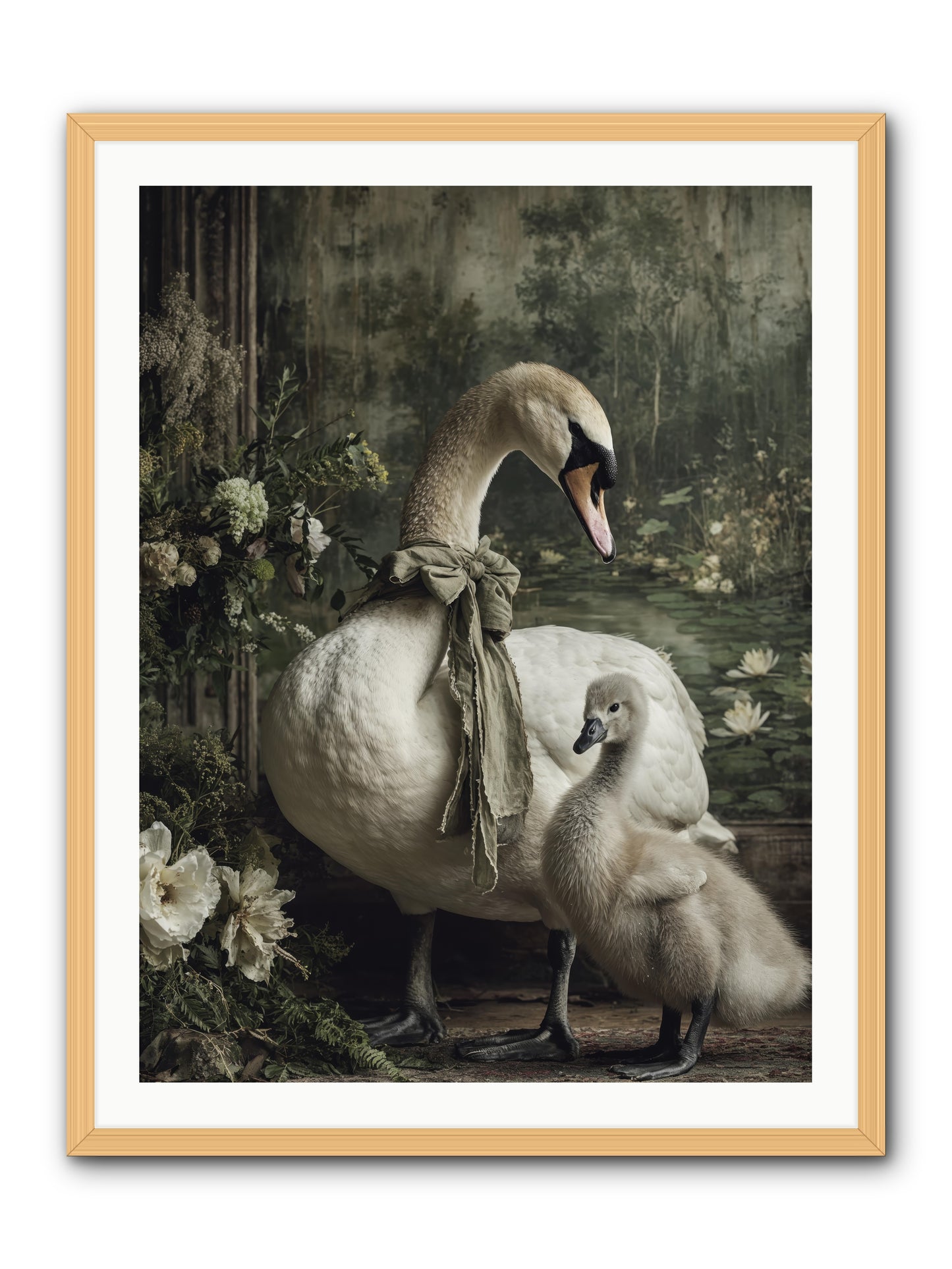 Where whispers live -- Framed Print - Natural 30x40