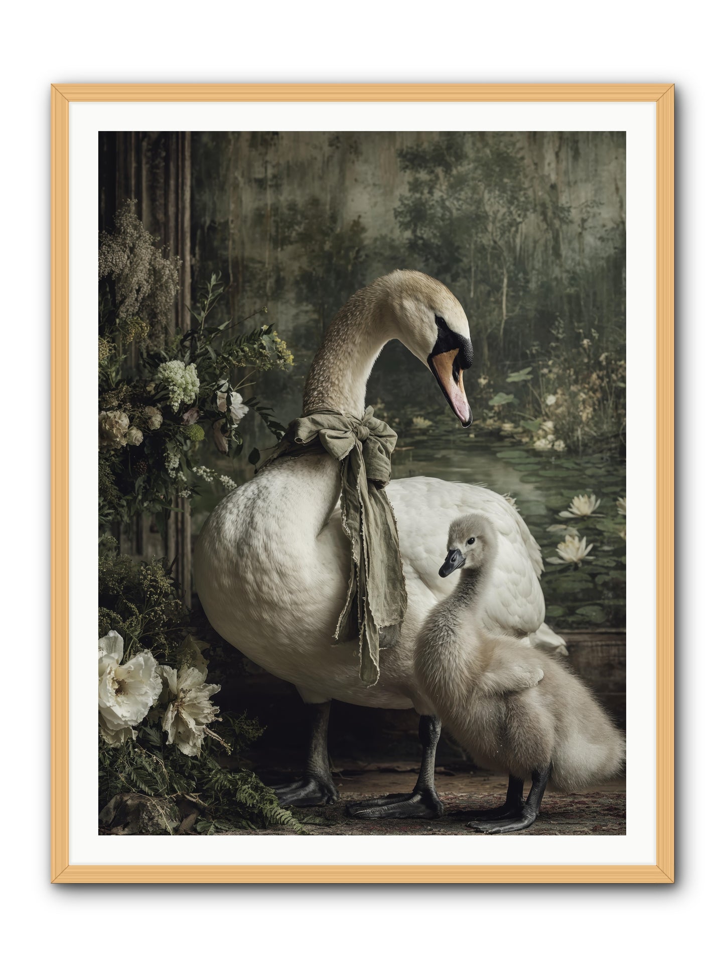 Where whispers live -- Framed Print - Natural 36x48