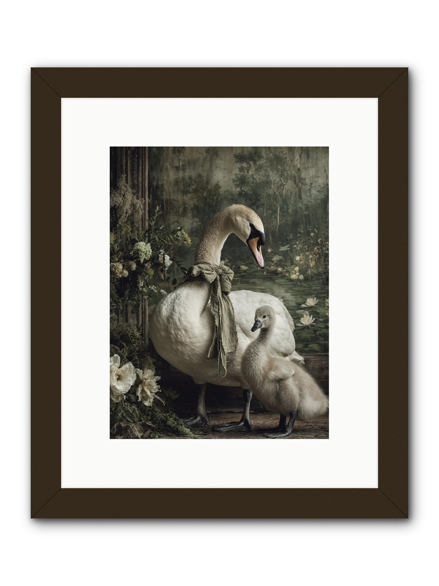 Where whispers live -- Framed Print - Black 9x12