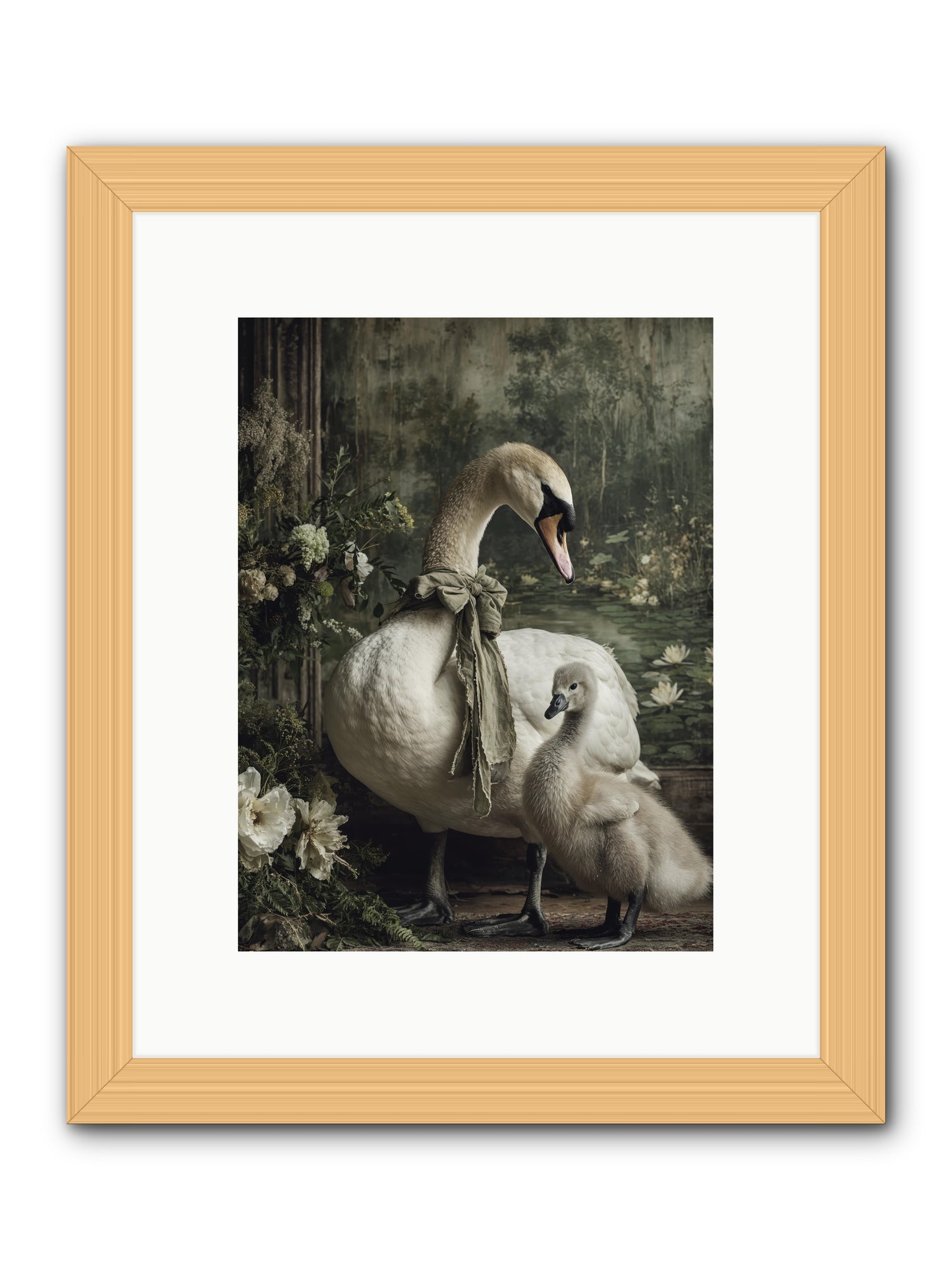 Where whispers live -- Framed Print - Natural 9x12