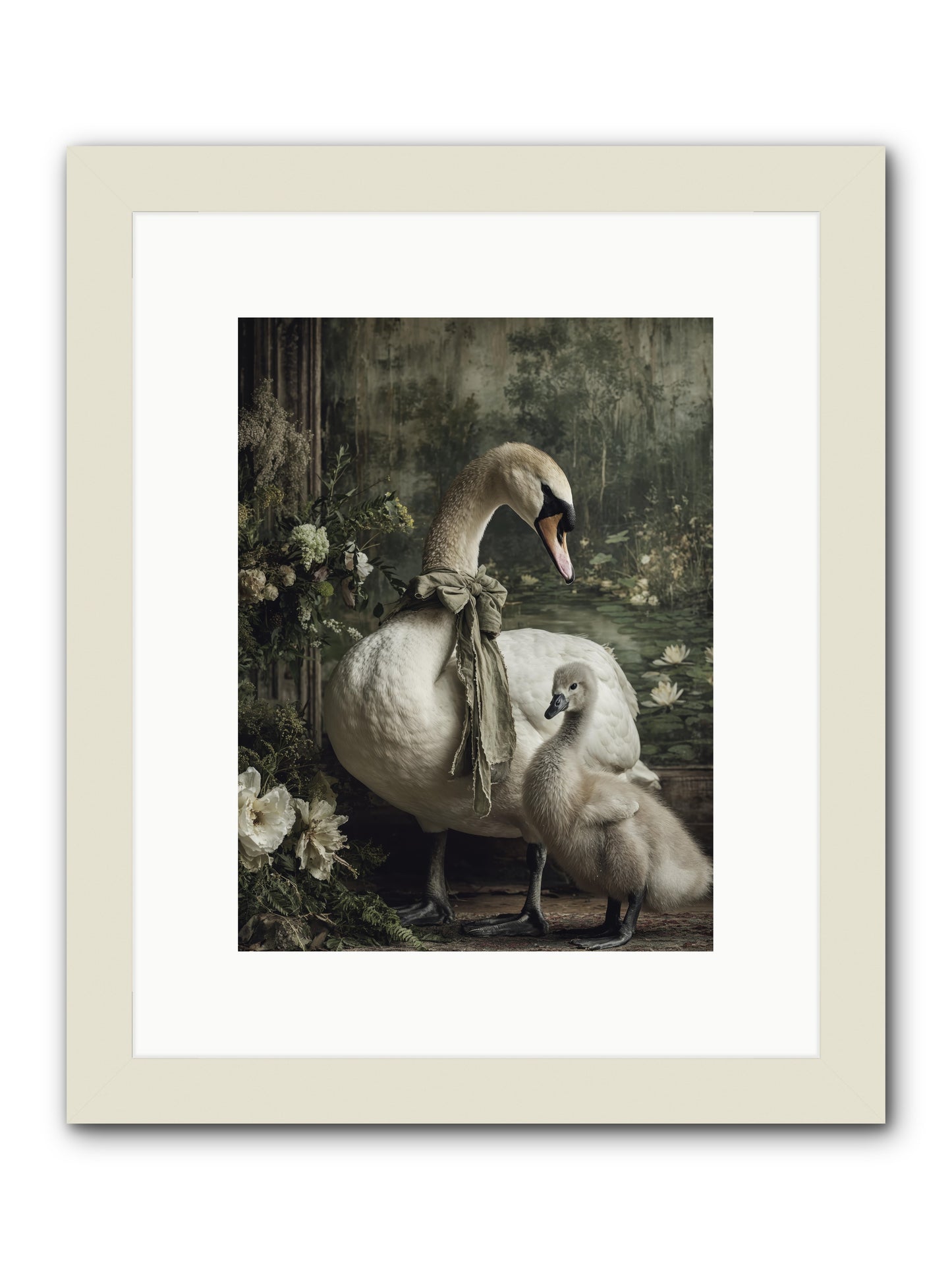 Where whispers live -- Framed Print - White 9x12