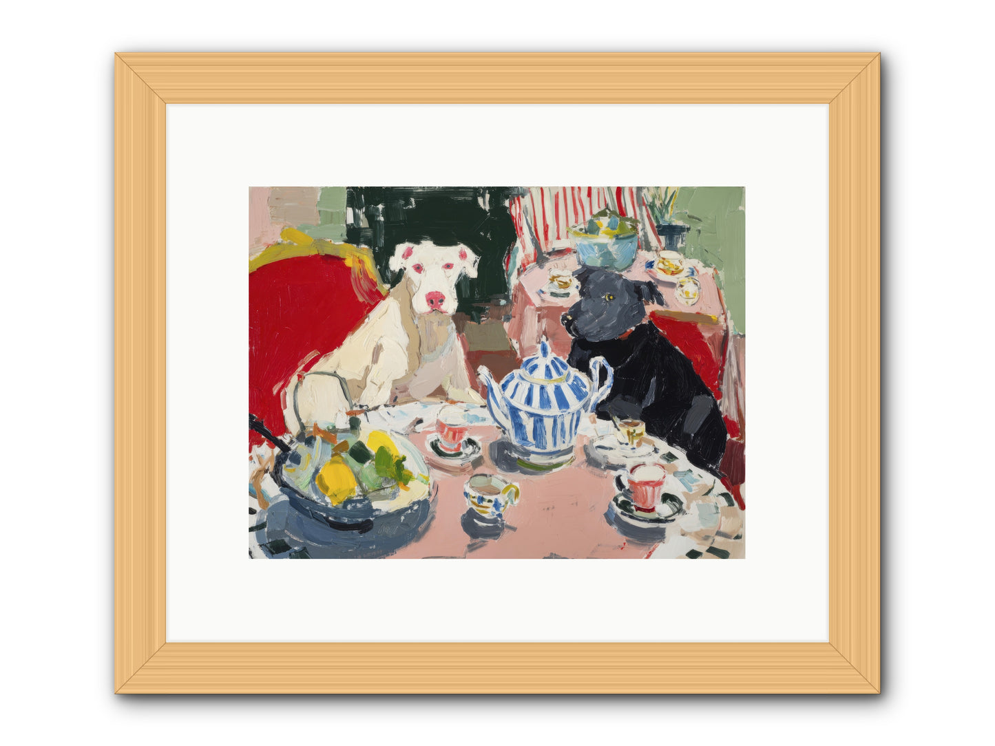 While She Was Gone -- Framed Print - Natural 12x9