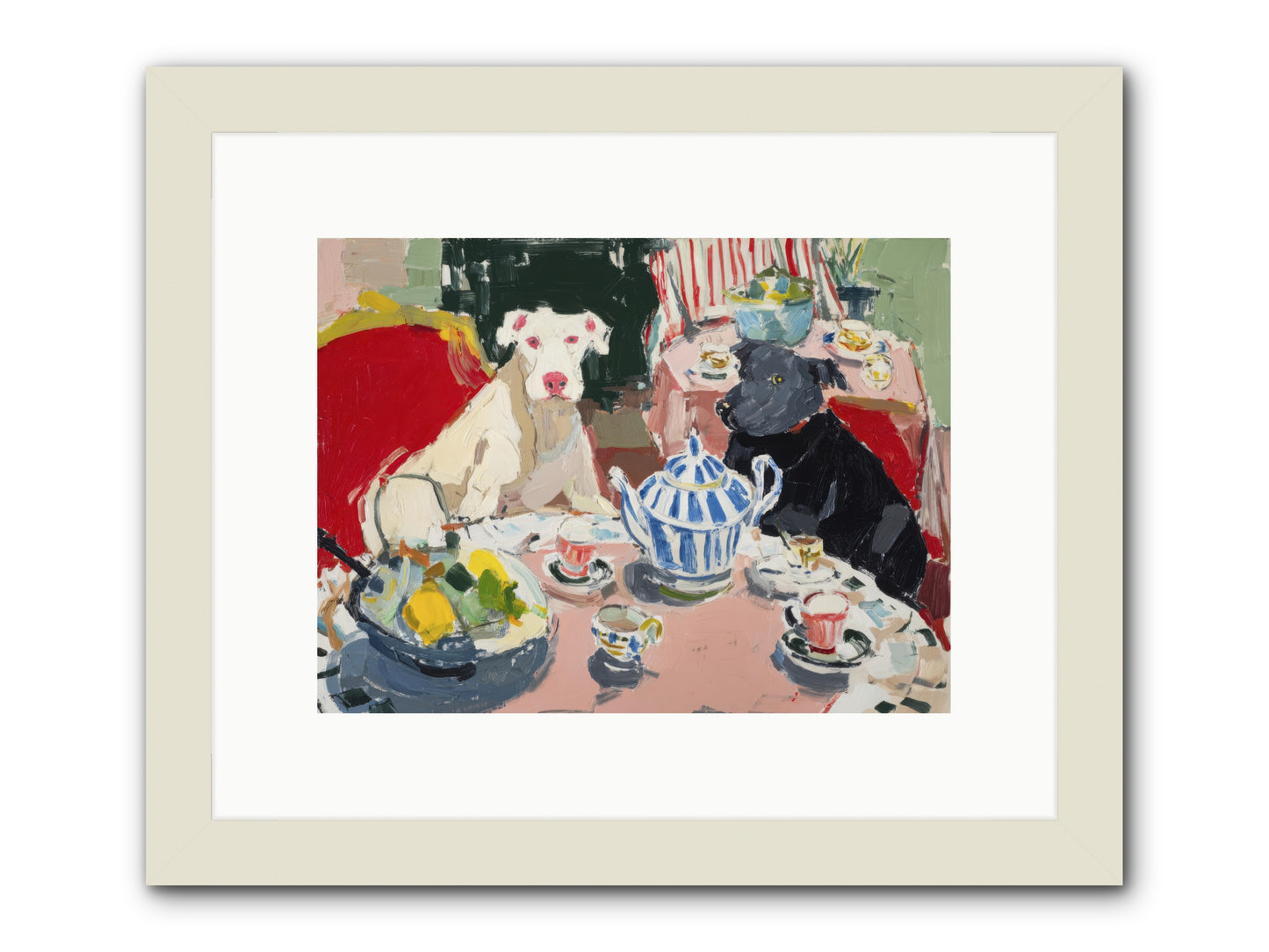 While She Was Gone -- Framed Print - White 12x9