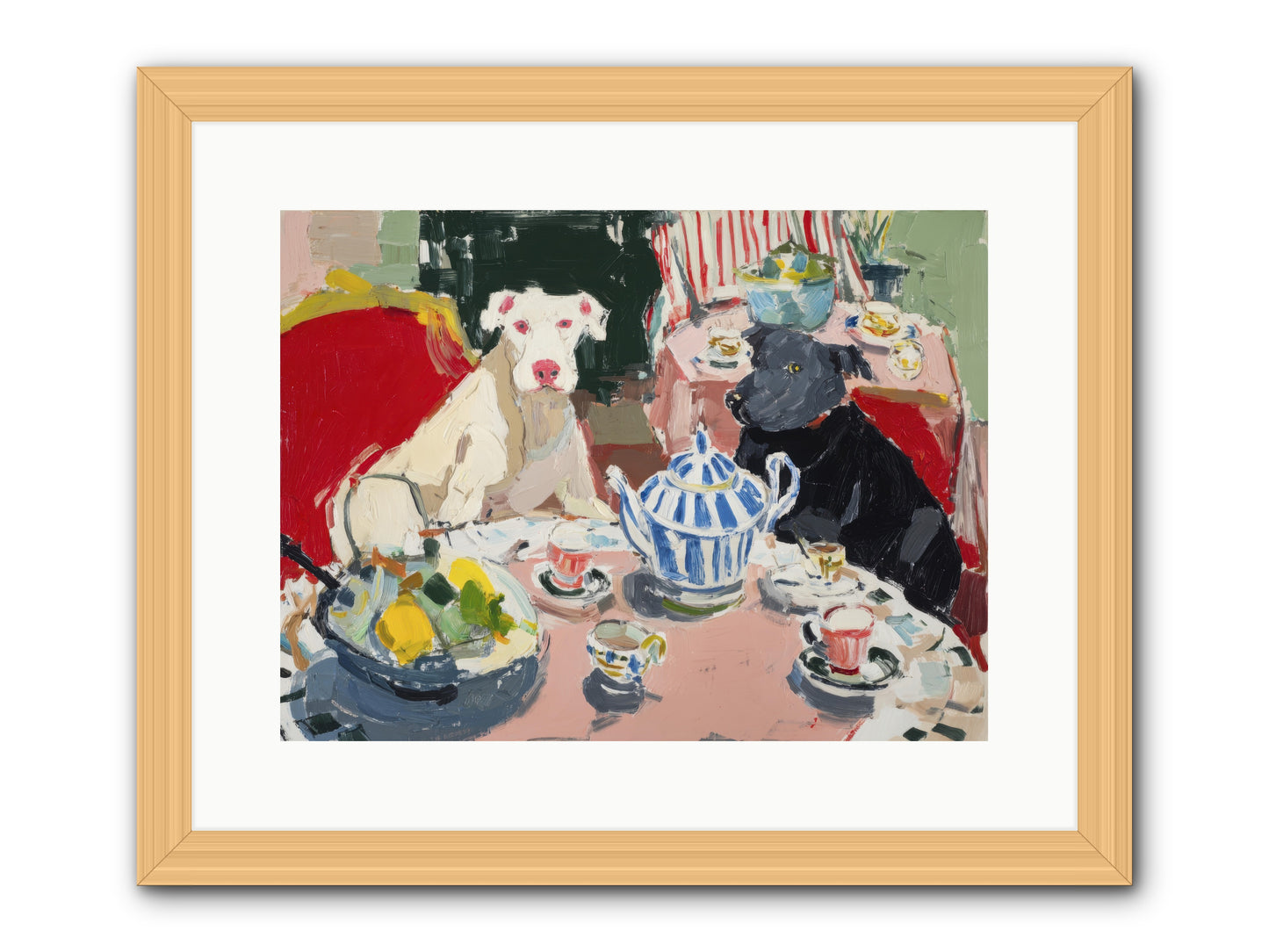 While She Was Gone -- Framed Print - Natural 16x12
