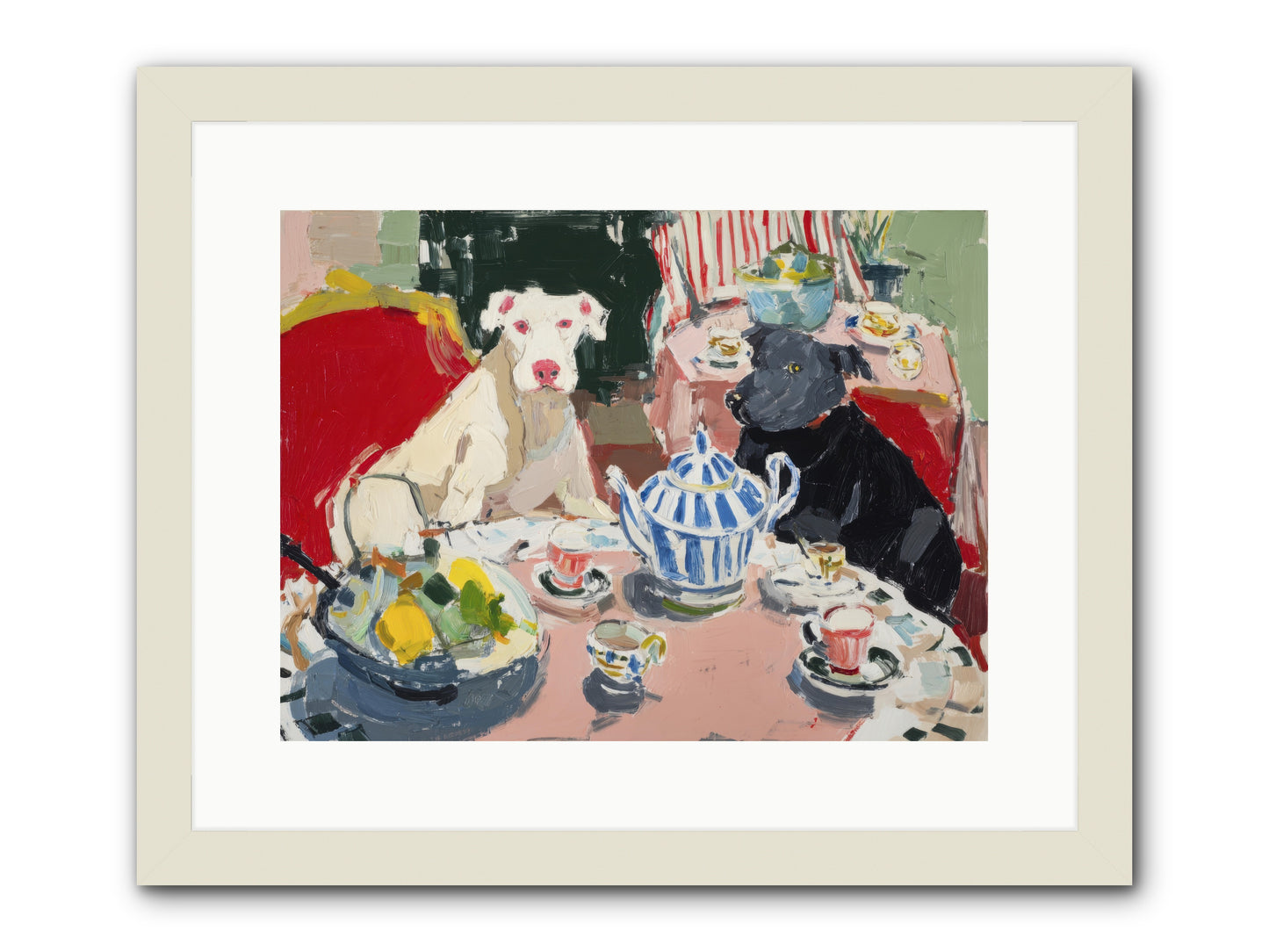 While She Was Gone -- Framed Print - White 16x12