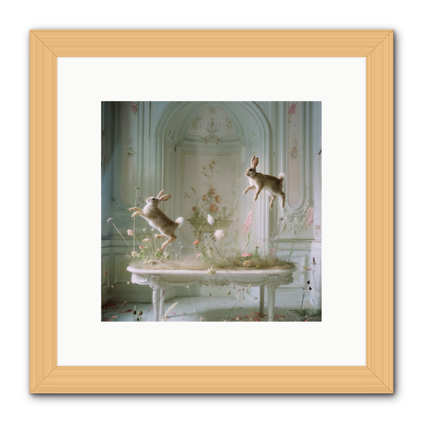 Whimsical Wanderings -- Framed Print - Natural 10x10