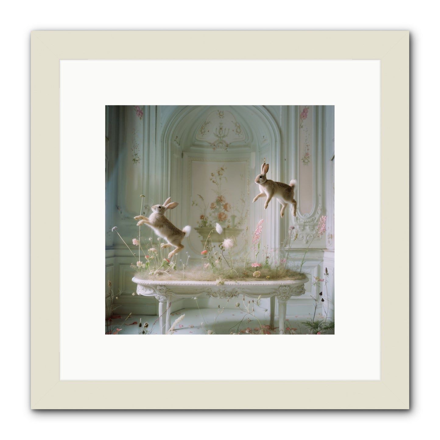 Whimsical Wanderings -- Framed Print - White 10x10