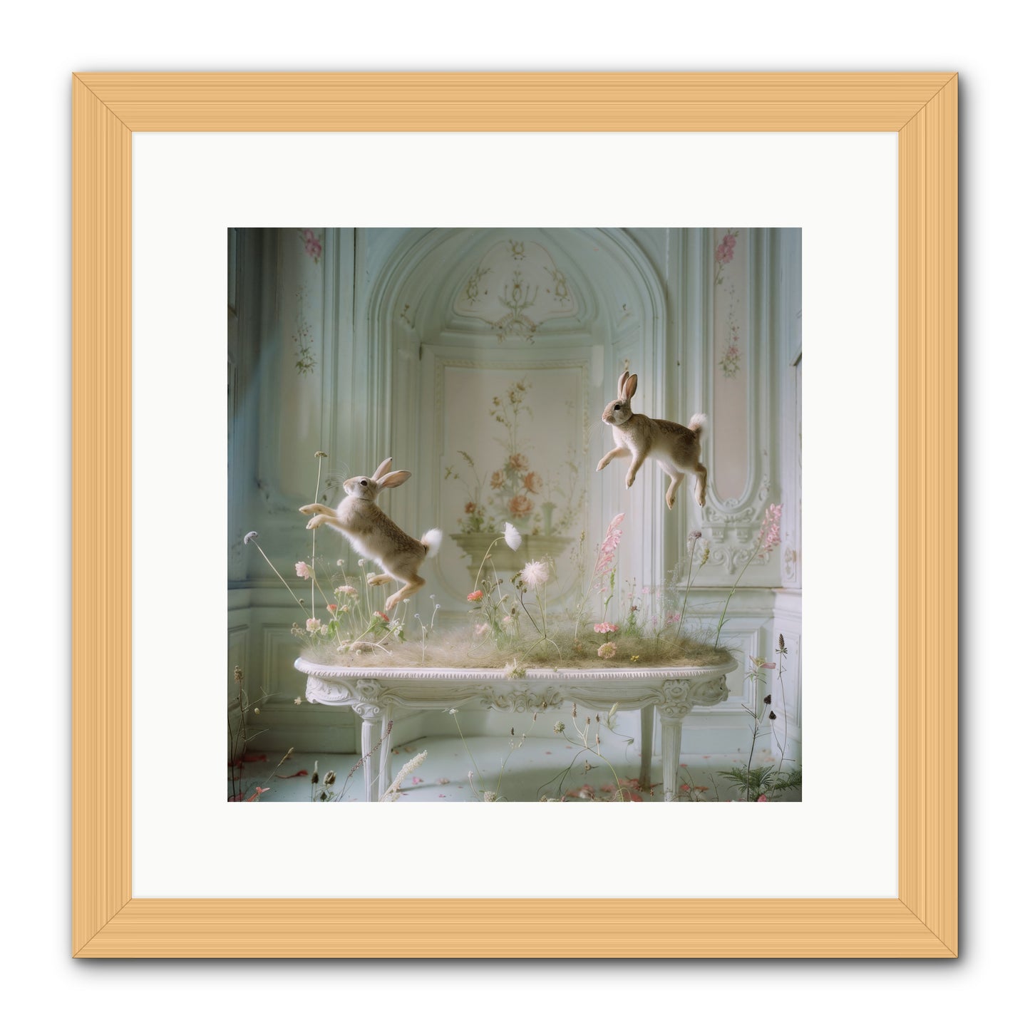 Whimsical Wanderings -- Framed Print - Natural 12x12