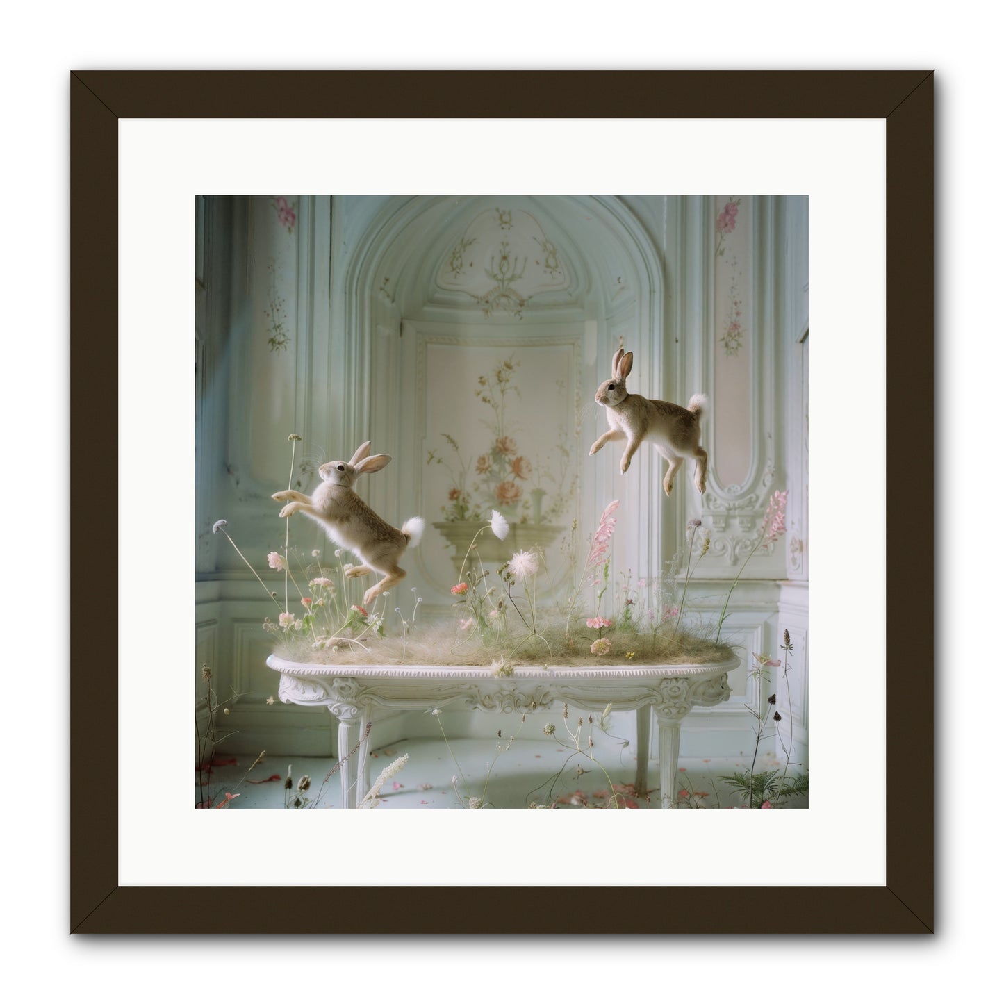 Whimsical Wanderings -- Framed Print - Black 16x16