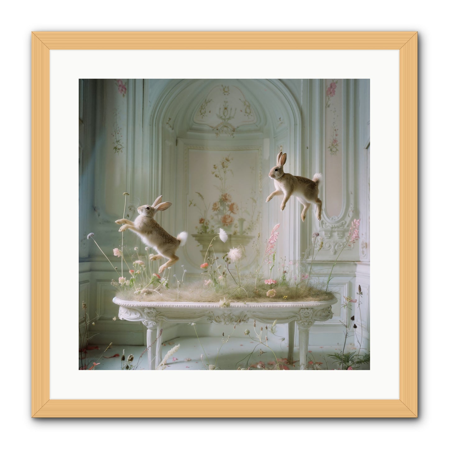 Whimsical Wanderings -- Framed Print - Natural 20x20