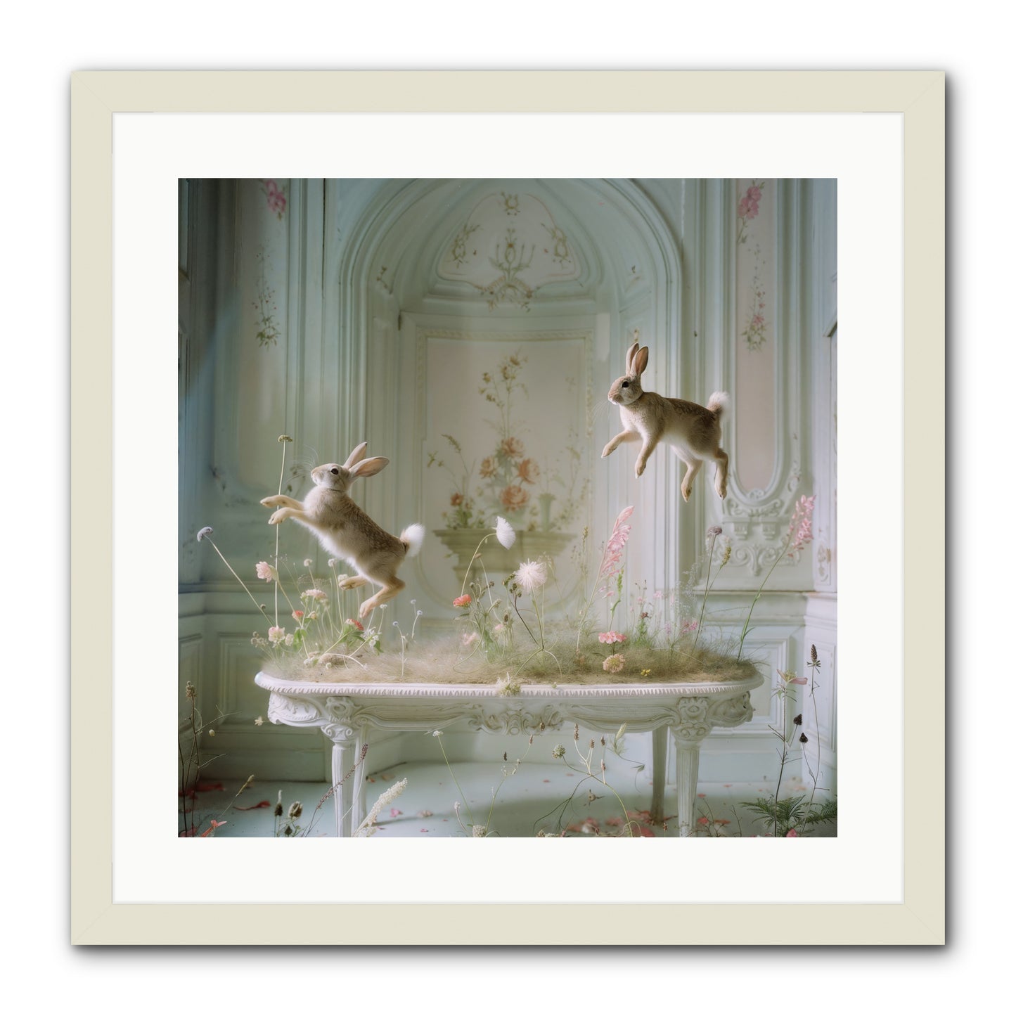 Whimsical Wanderings -- Framed Print - White 20x20