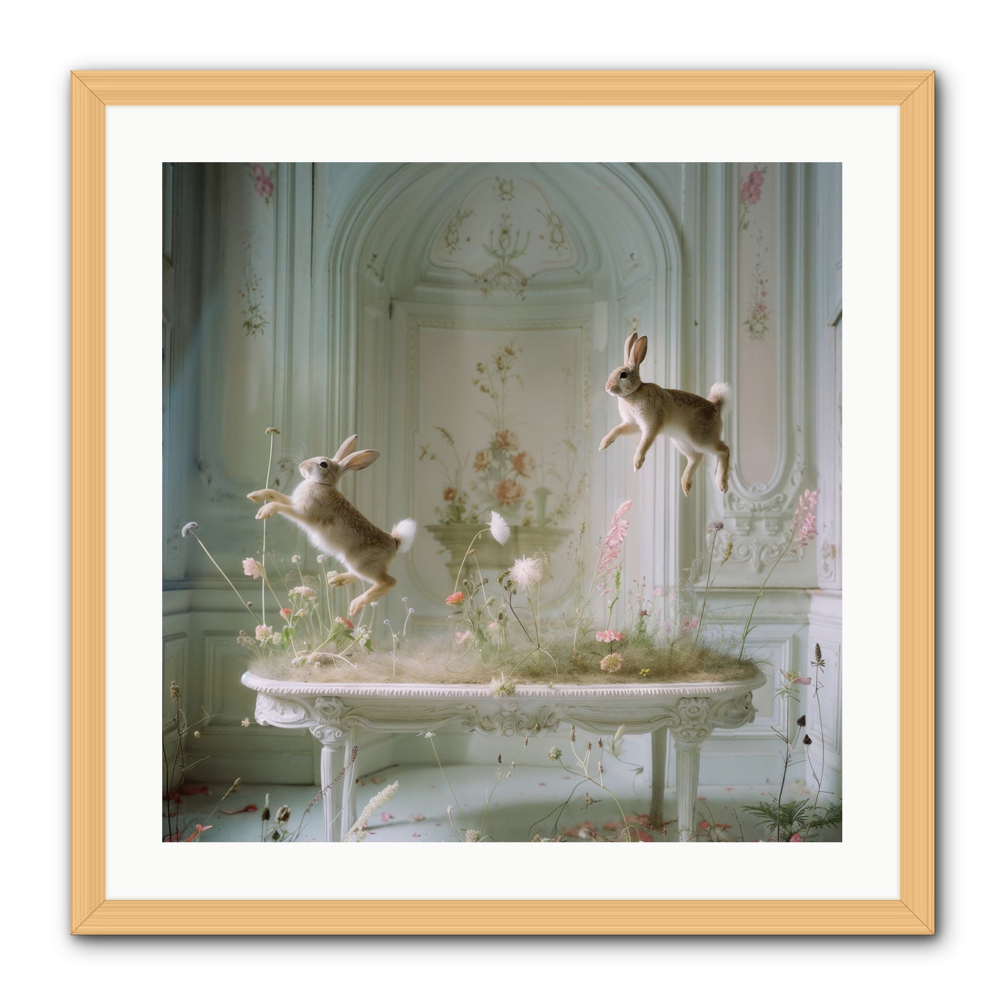 Whimsical Wanderings -- Framed Print - Natural 24x24
