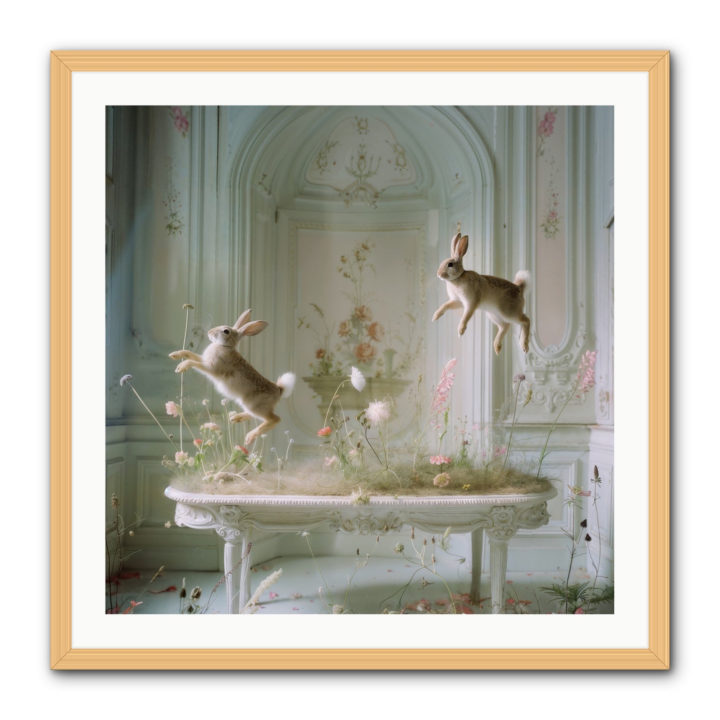 Whimsical Wanderings -- Framed Print - Natural 30x30