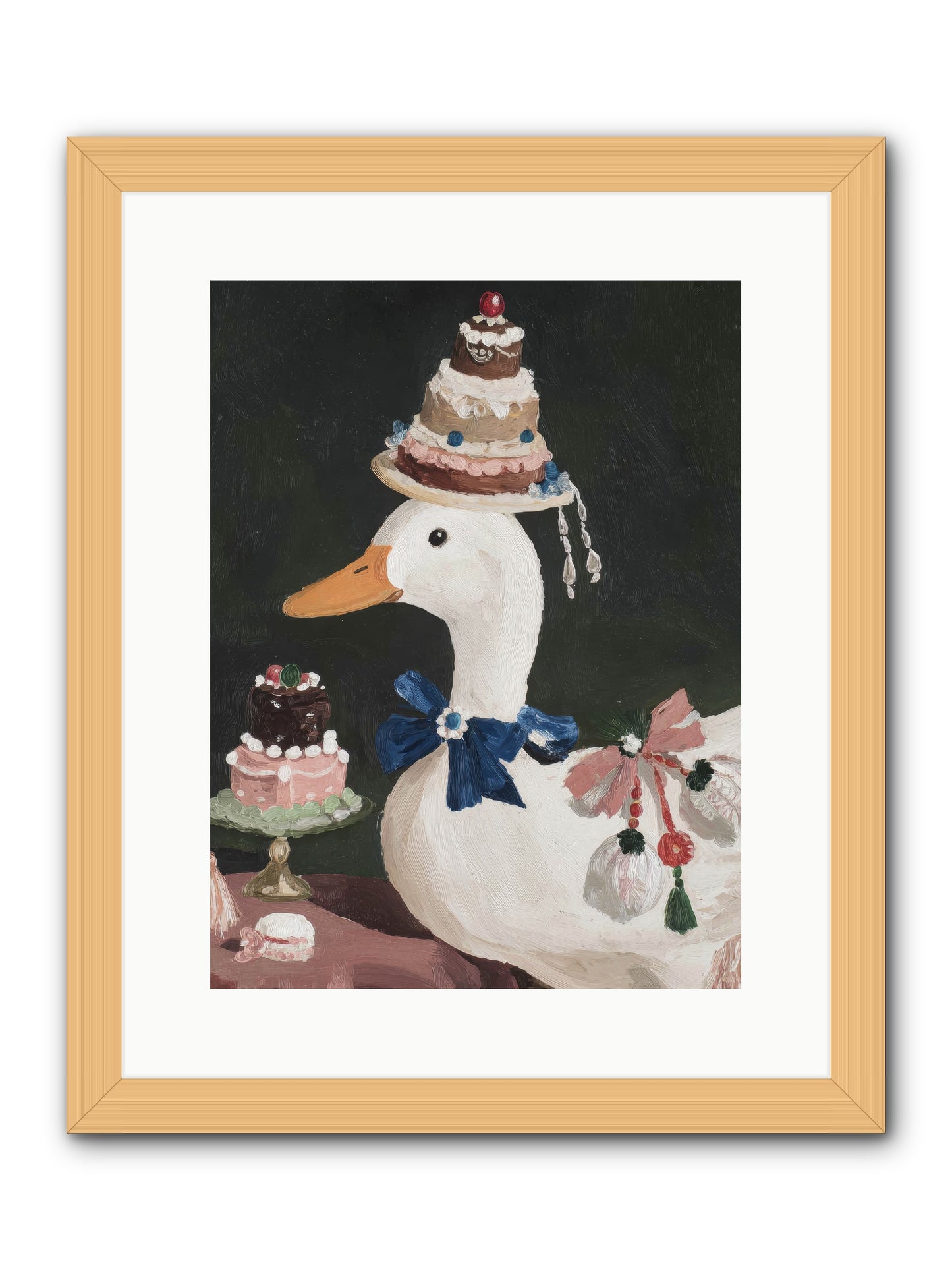 Whimsy Ascending -- Framed Print - Natural 12x16
