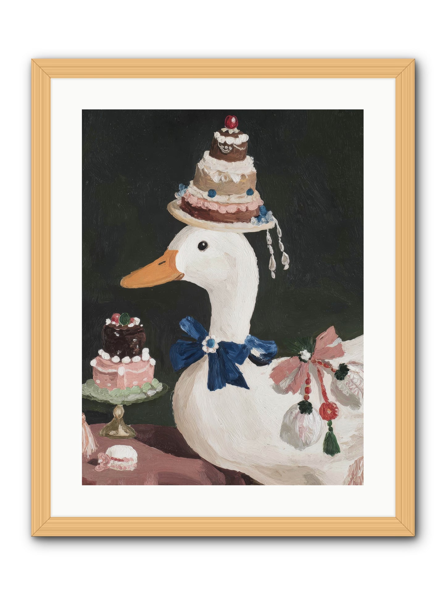 Whimsy Ascending -- Framed Print - Natural 18x24