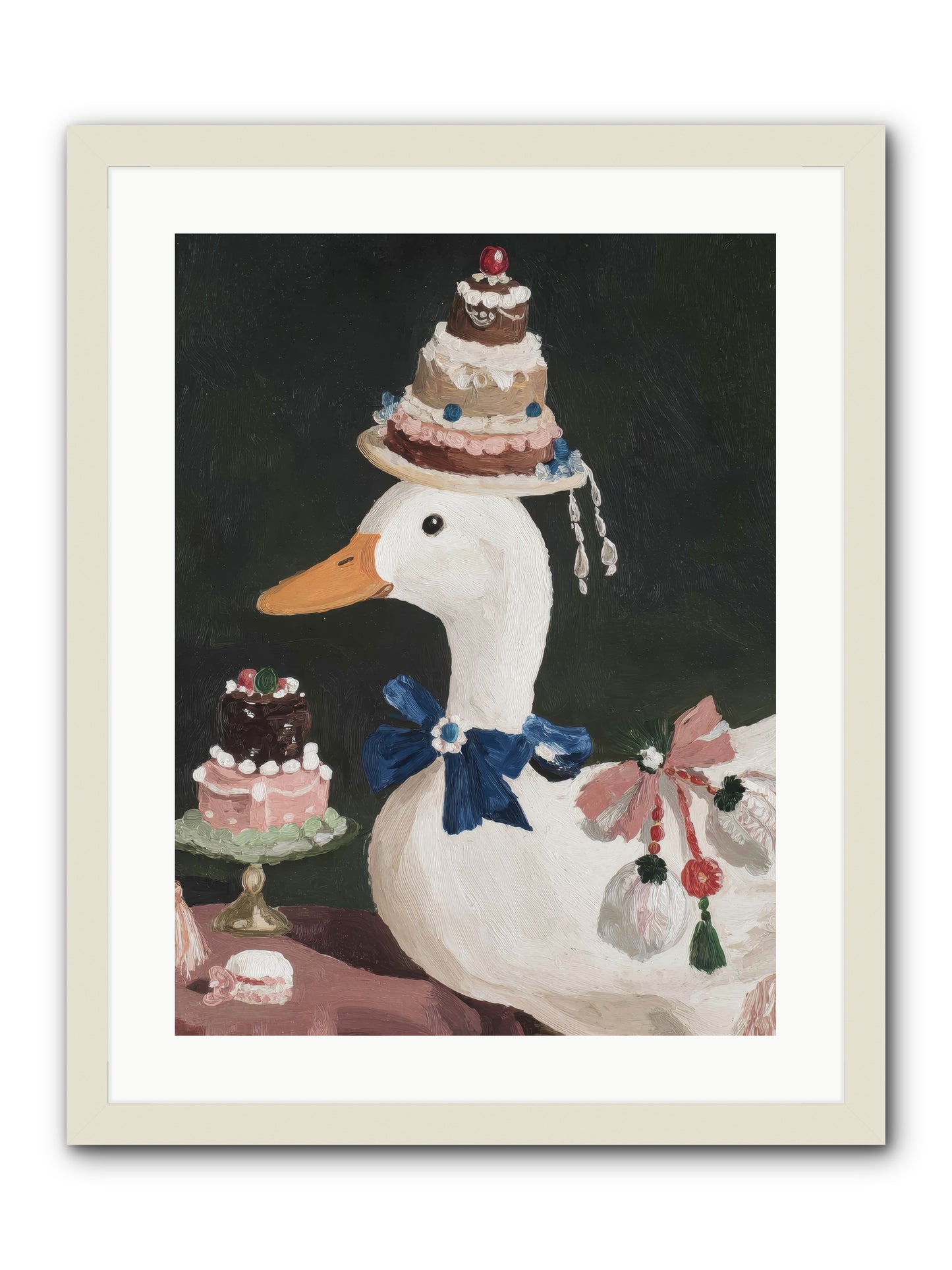 Whimsy Ascending -- Framed Print - White 18x24