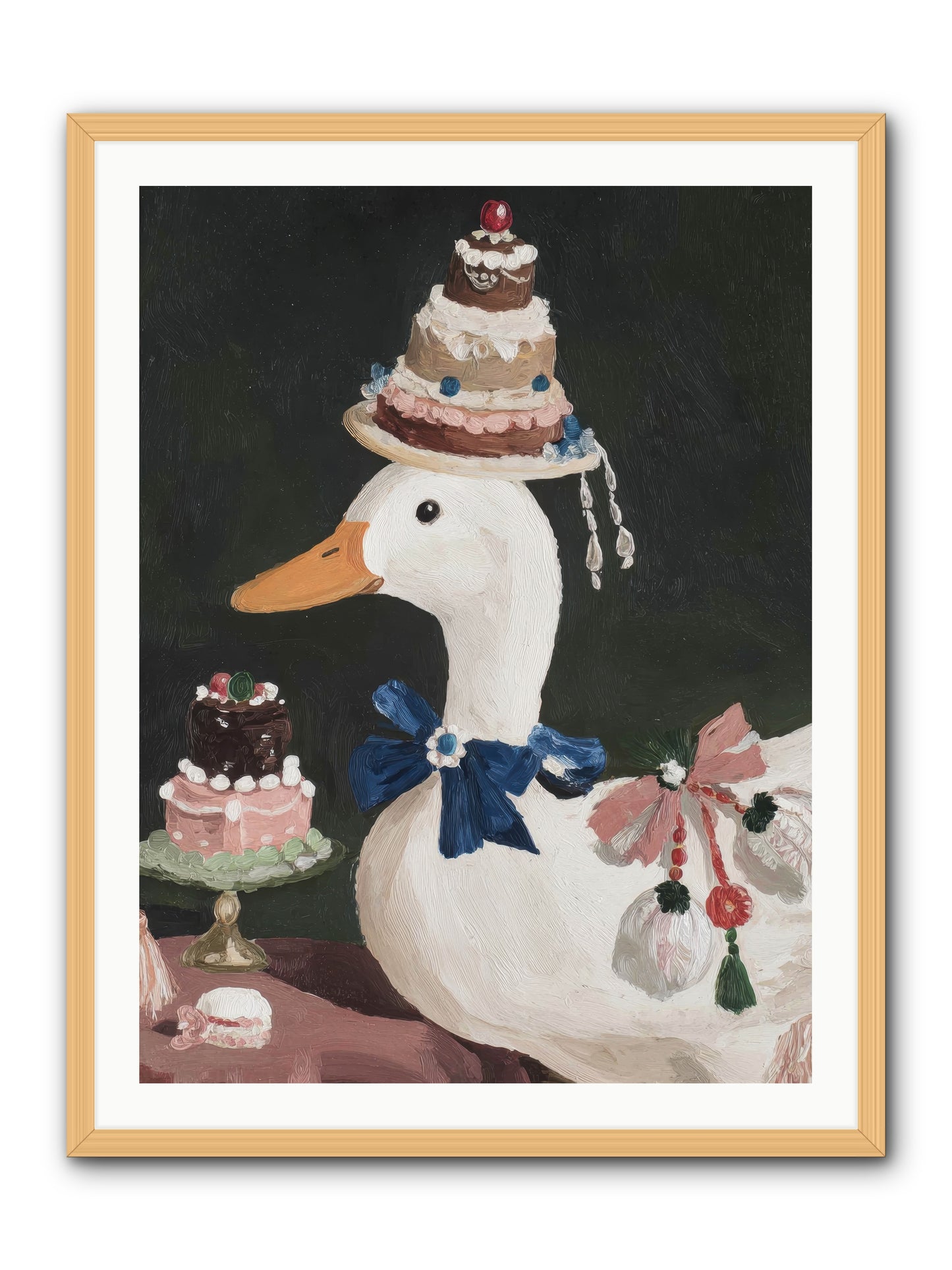 Whimsy Ascending -- Framed Print - Natural 30x40